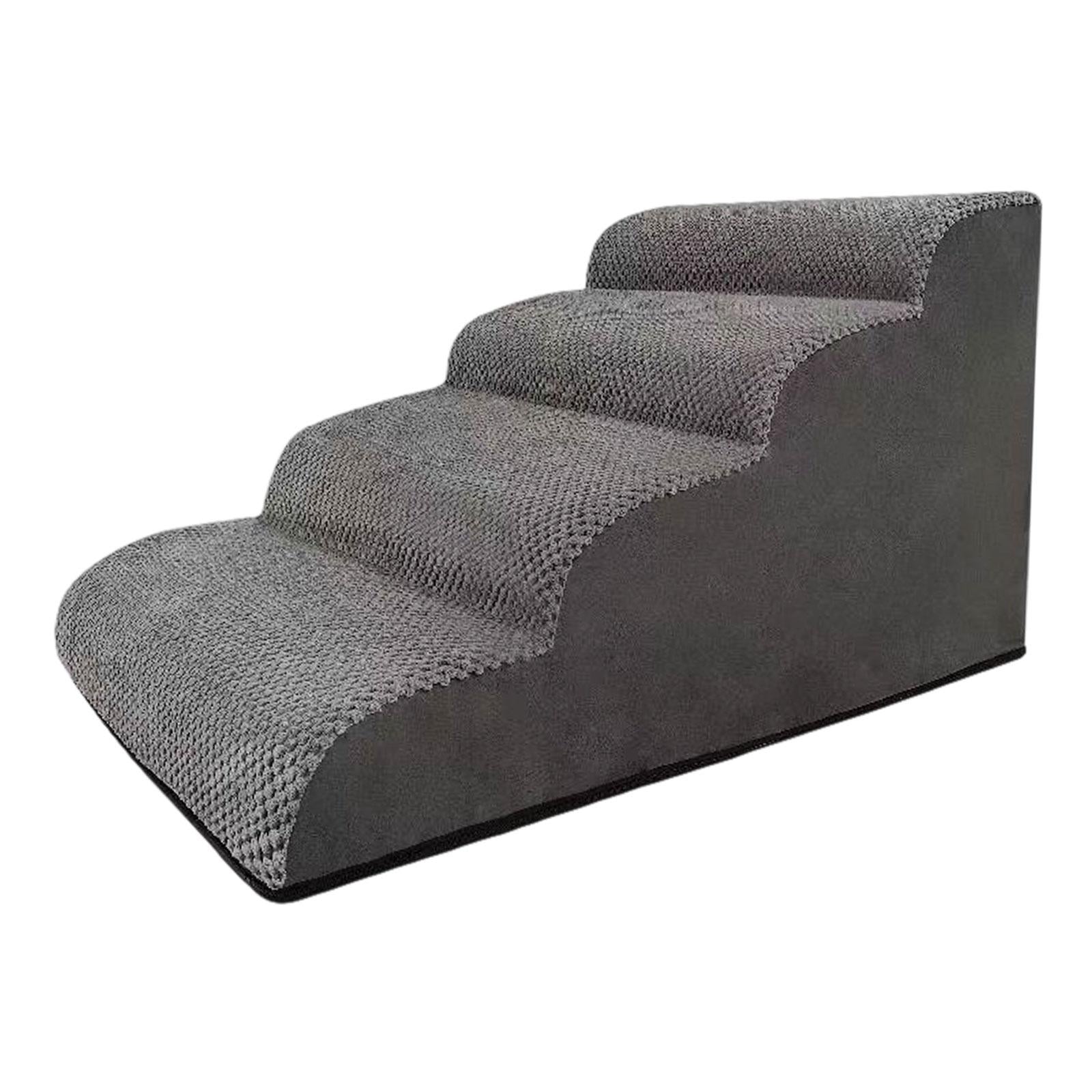 Dog Stairs Ramp Removable Washable Cover Pet Stairs for Couch High Bed Puppy 4 Steps