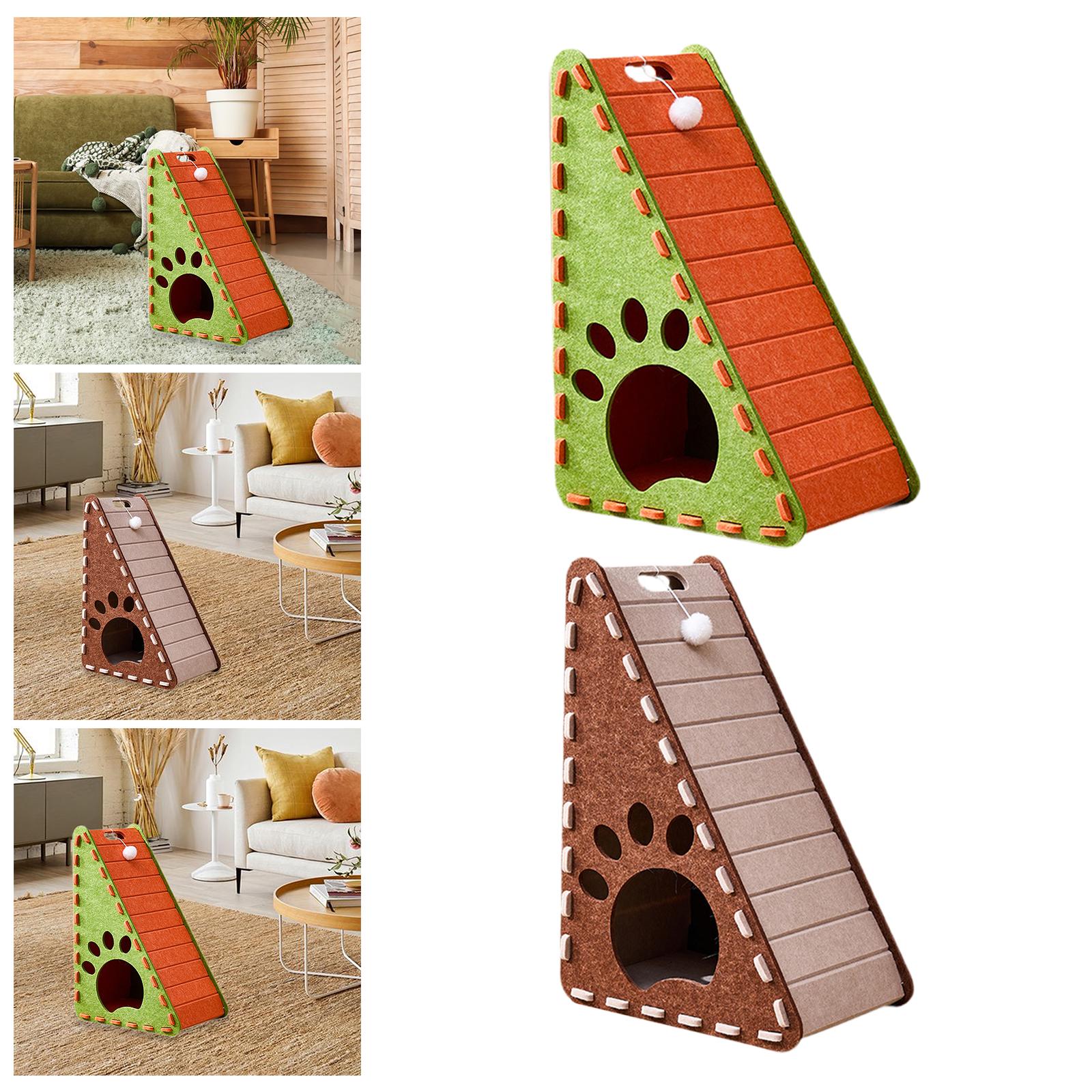 Cat Scratch Pad Felt Standing Scratching Board for Indoor Cats Grinding Claw Green