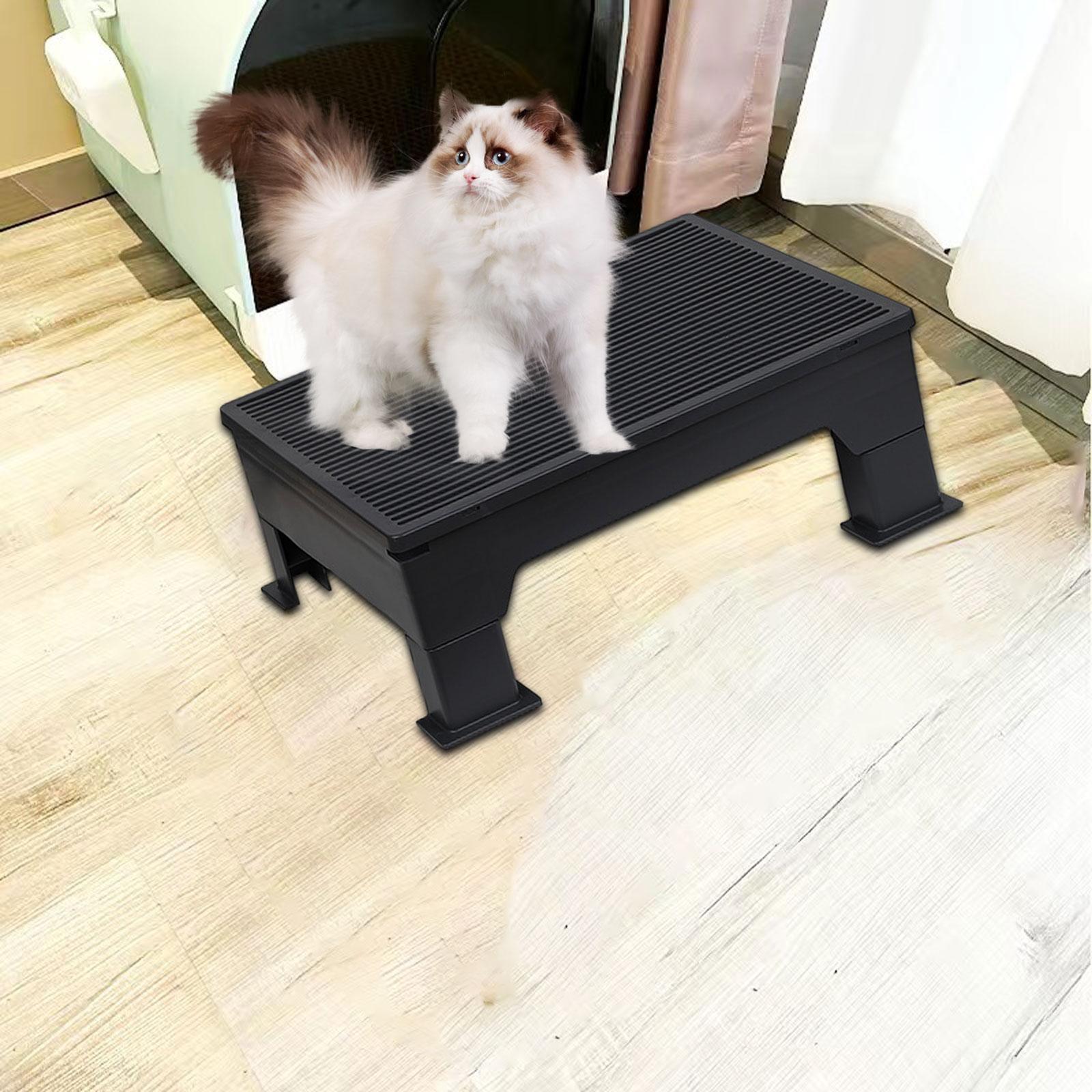 Cat Litter Mat Versatile Easy to Clean Accessory for Kitten Cats Accessories Black
