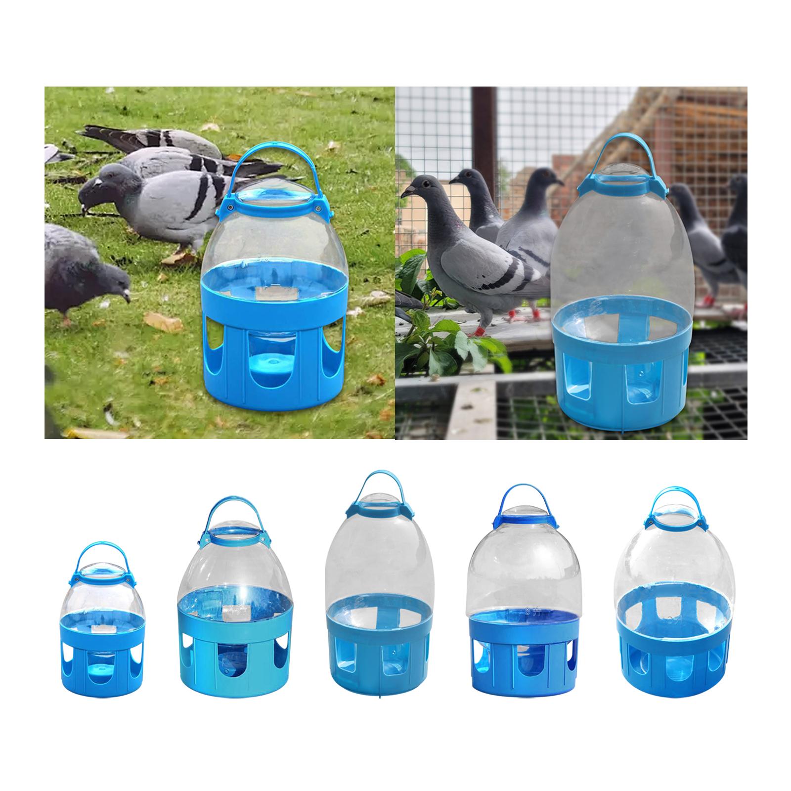 Bird Cage Feeder Easy to Clean Water Dispenser for Peacock Pigeon Cockatiels 2L