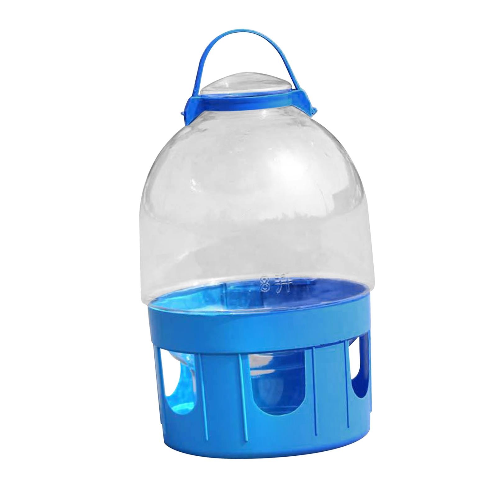 Bird Cage Feeder Easy to Clean Water Dispenser for Peacock Pigeon Cockatiels 8L
