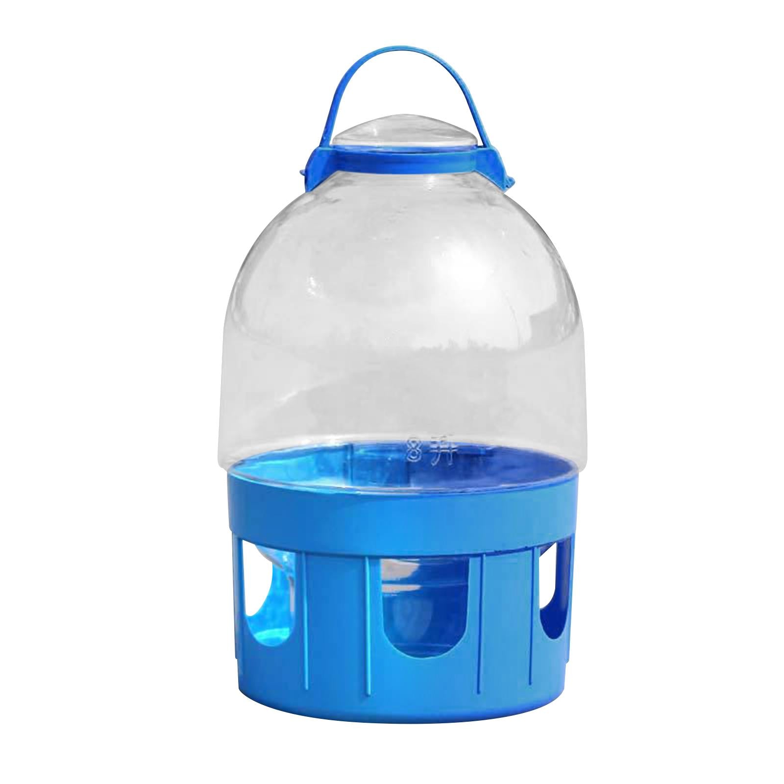 Bird Cage Feeder Easy to Clean Water Dispenser for Peacock Pigeon Cockatiels 8L