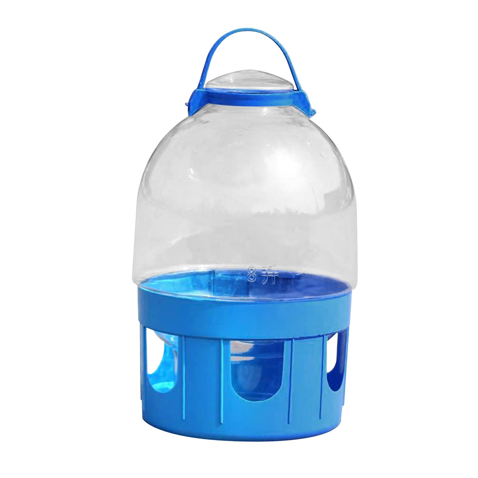 Bird Cage Feeder Easy to Clean Water Dispenser for Peacock Pigeon Cockatiels 8L