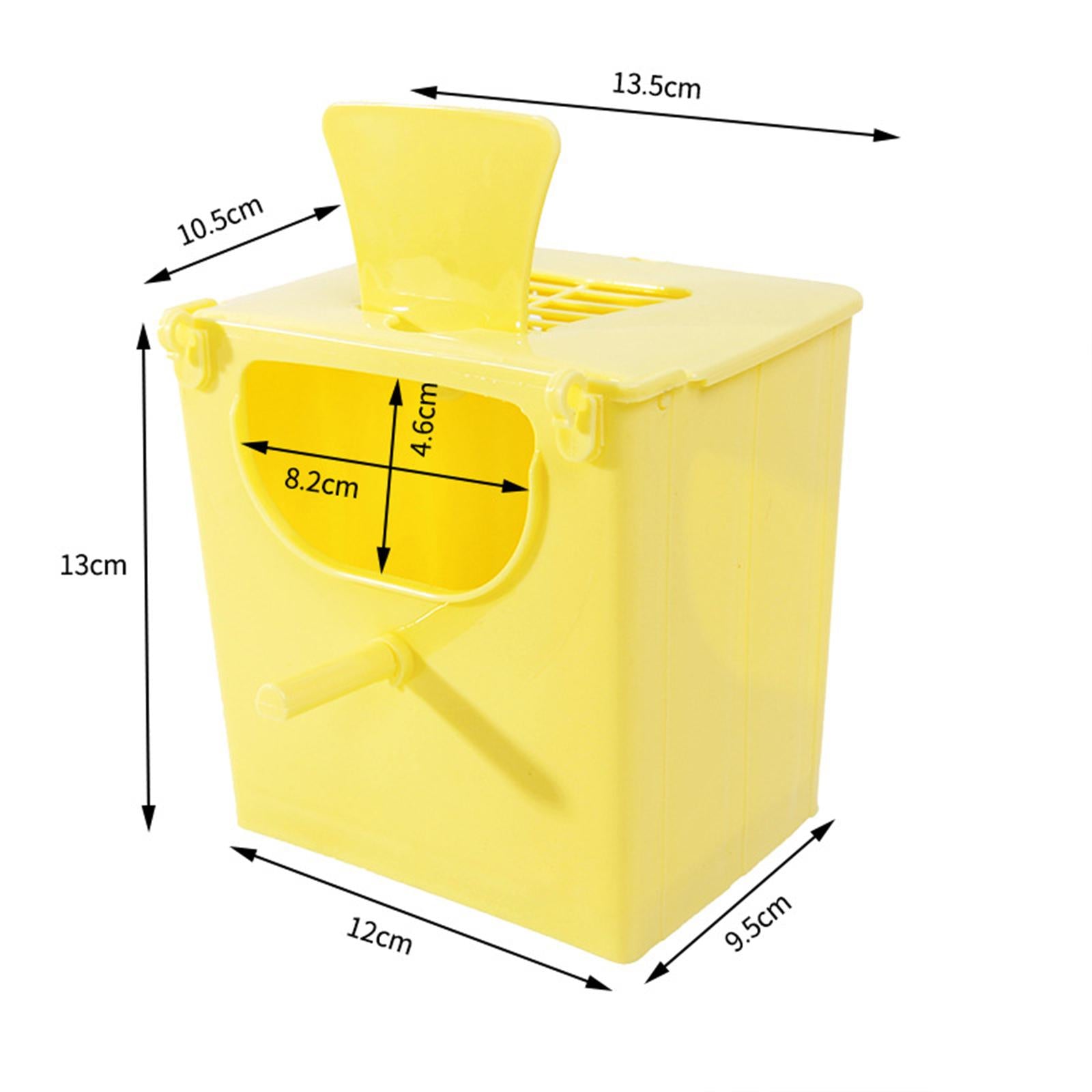 Bird Breeding Box Stable Cage Accessories for Conures Canary Finch Lovebirds Yellow