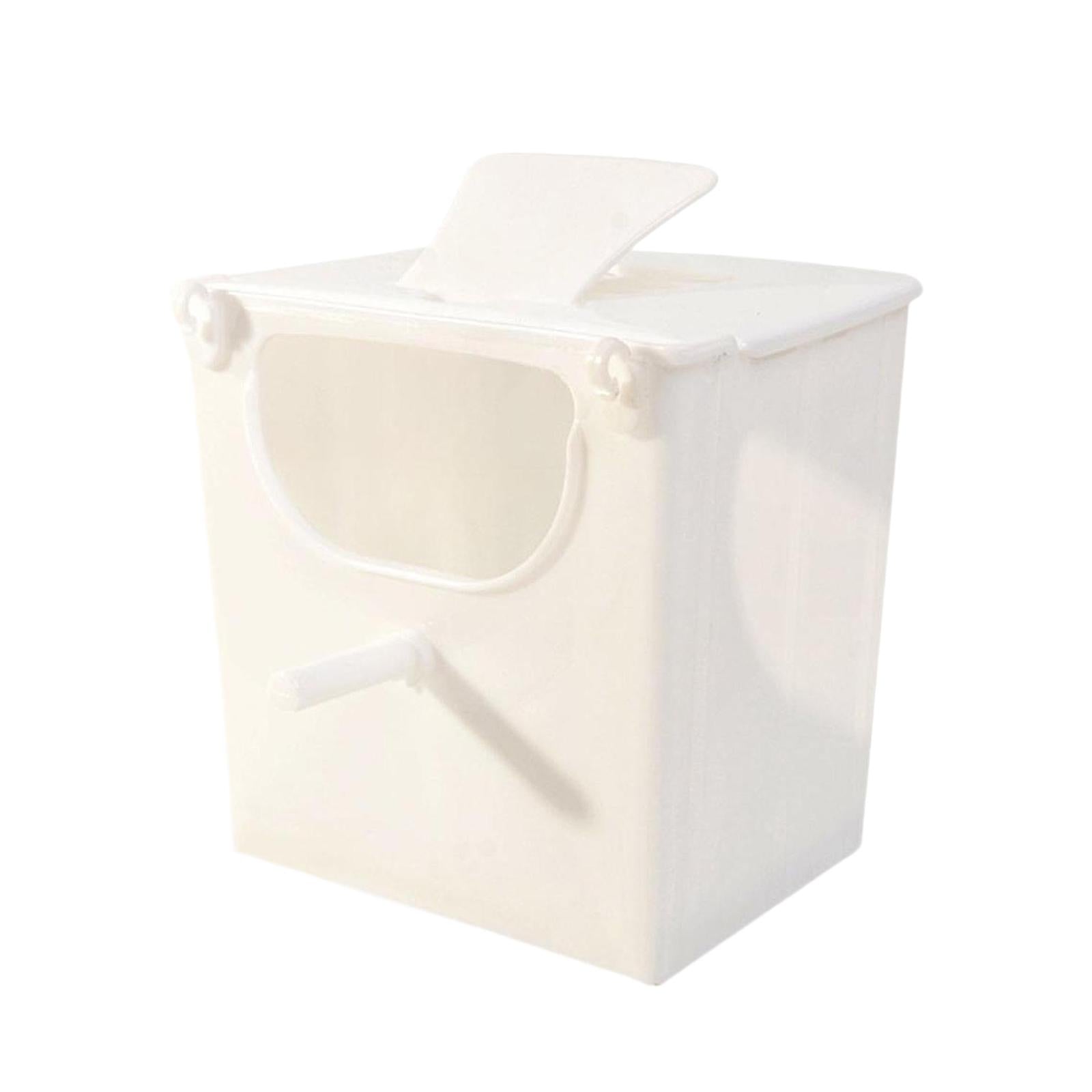 Bird Breeding Box Stable Cage Accessories for Conures Canary Finch Lovebirds White