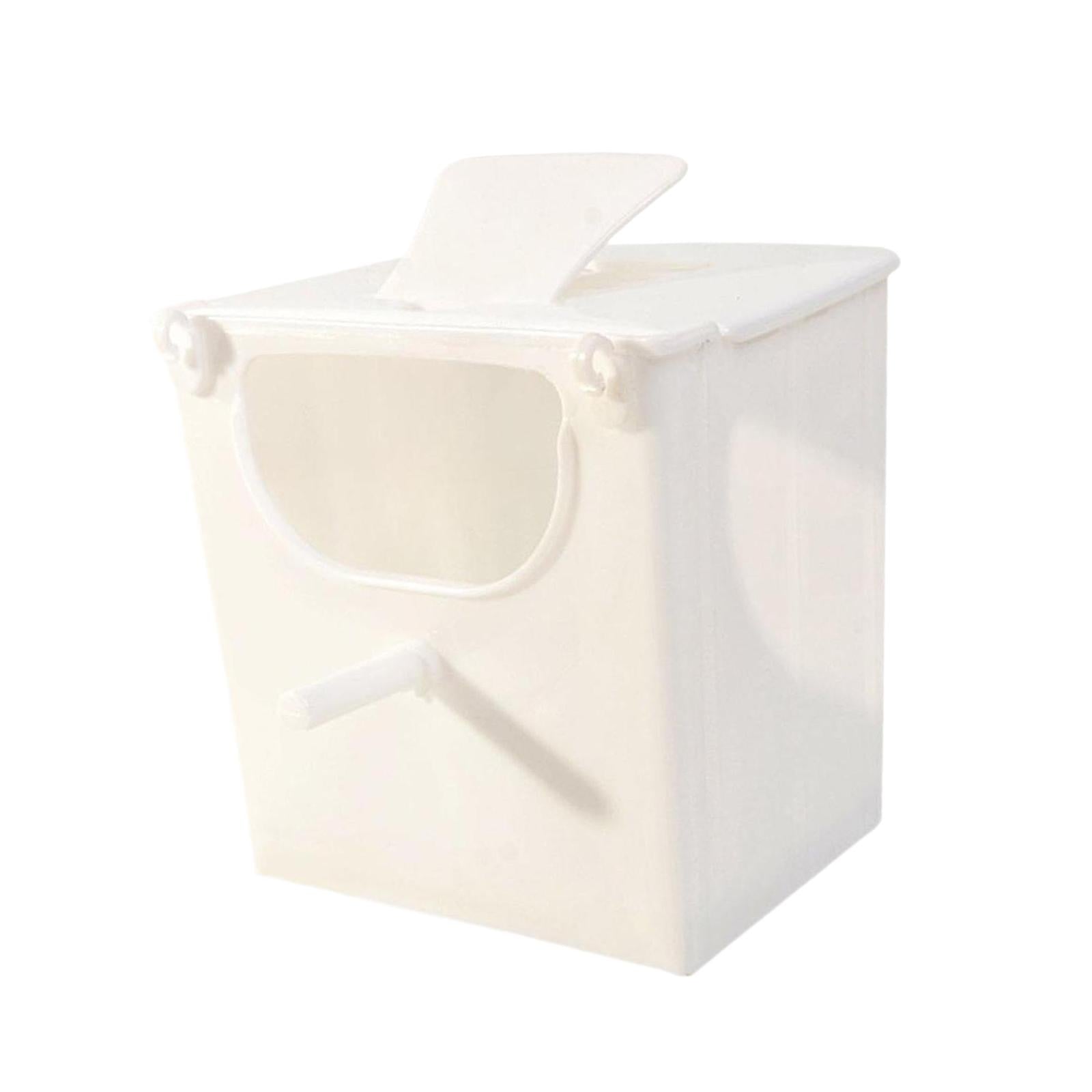 Bird Breeding Box Stable Cage Accessories for Conures Canary Finch Lovebirds White