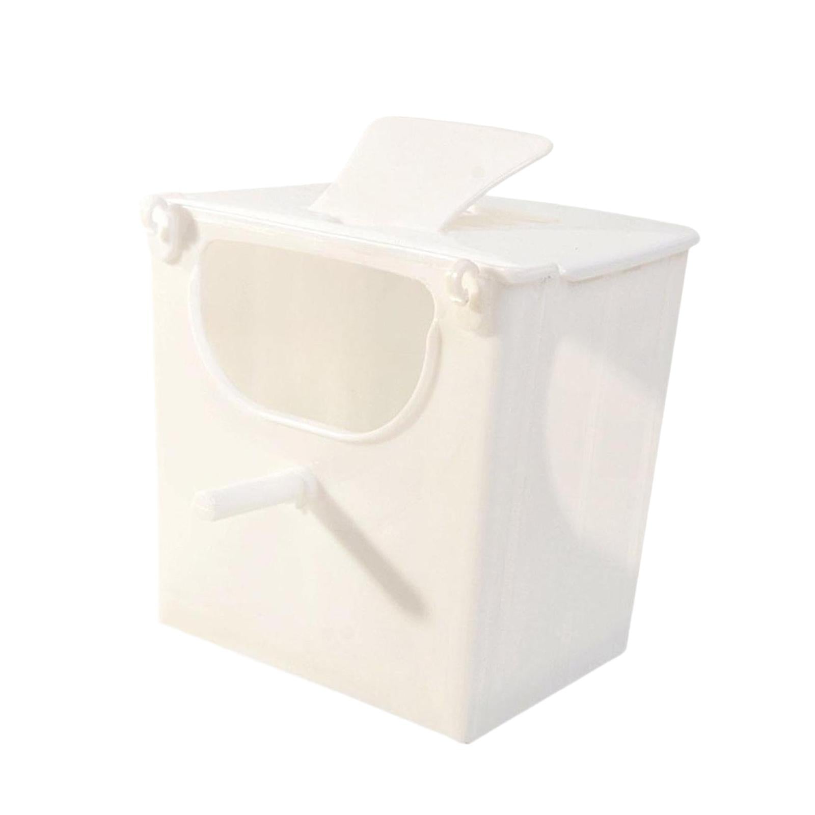 Bird Breeding Box Stable Cage Accessories for Conures Canary Finch Lovebirds White
