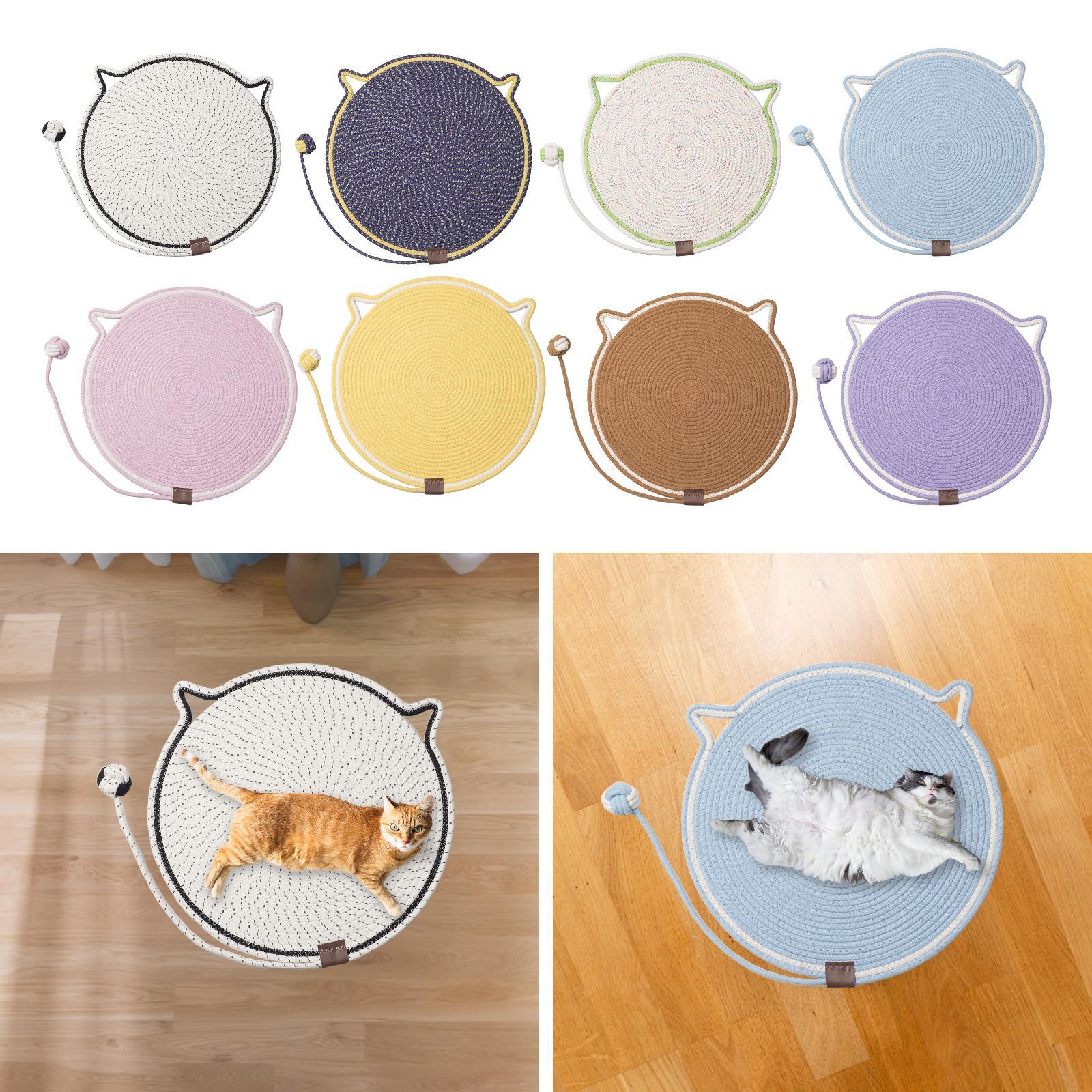 Cat Scratching Pad Sofa Furniture Protector Kitty Claw Toy Cat Scratcher Mat White