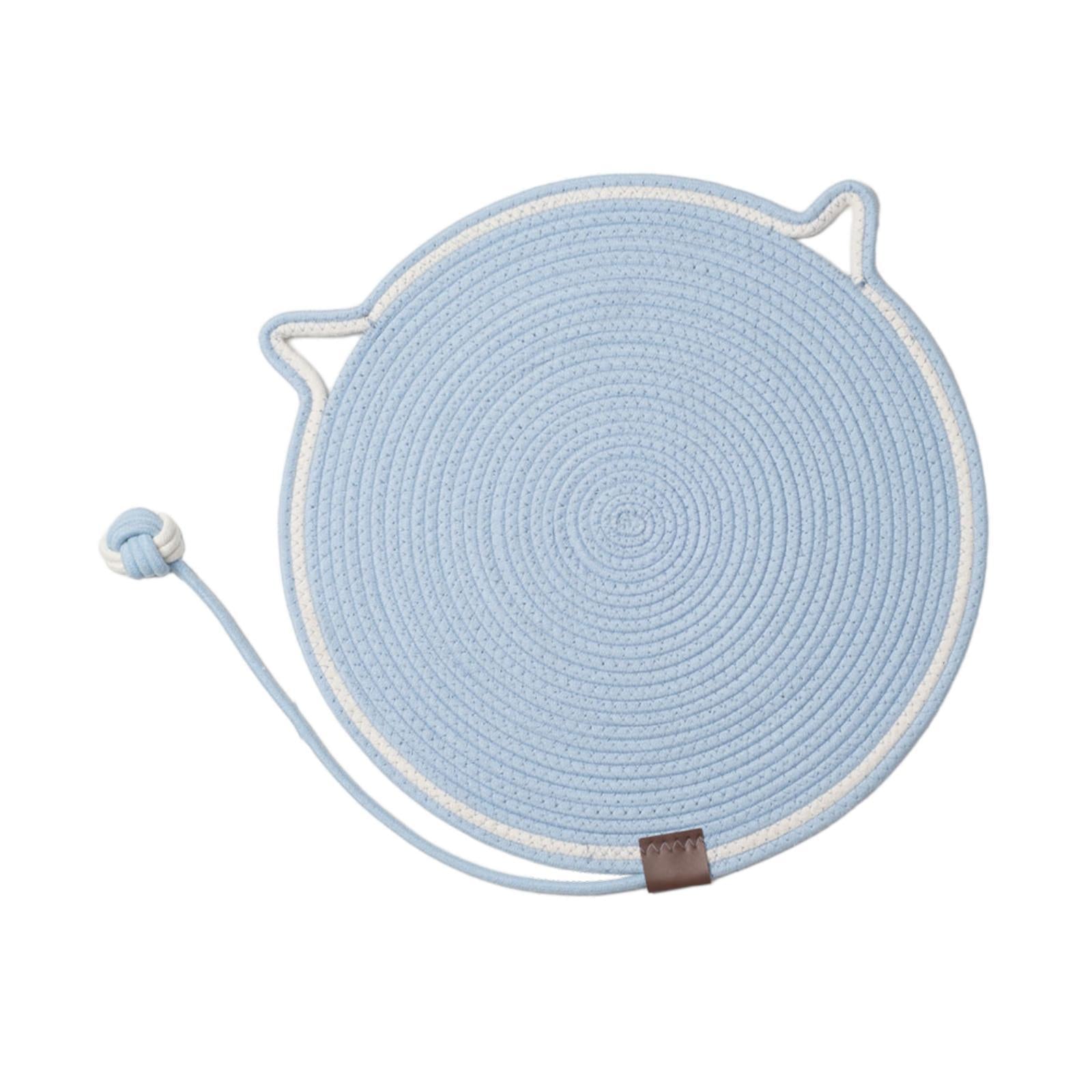 Cat Scratching Pad Sofa Furniture Protector Kitty Claw Toy Cat Scratcher Mat Light Blue