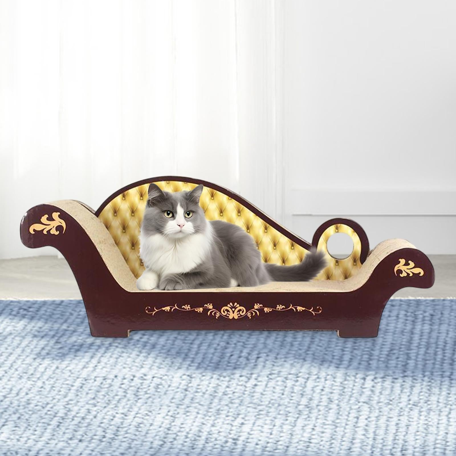 Cat Scratching Board Sofa Shape Pet Cat Interactive Toy for Exercise Playing