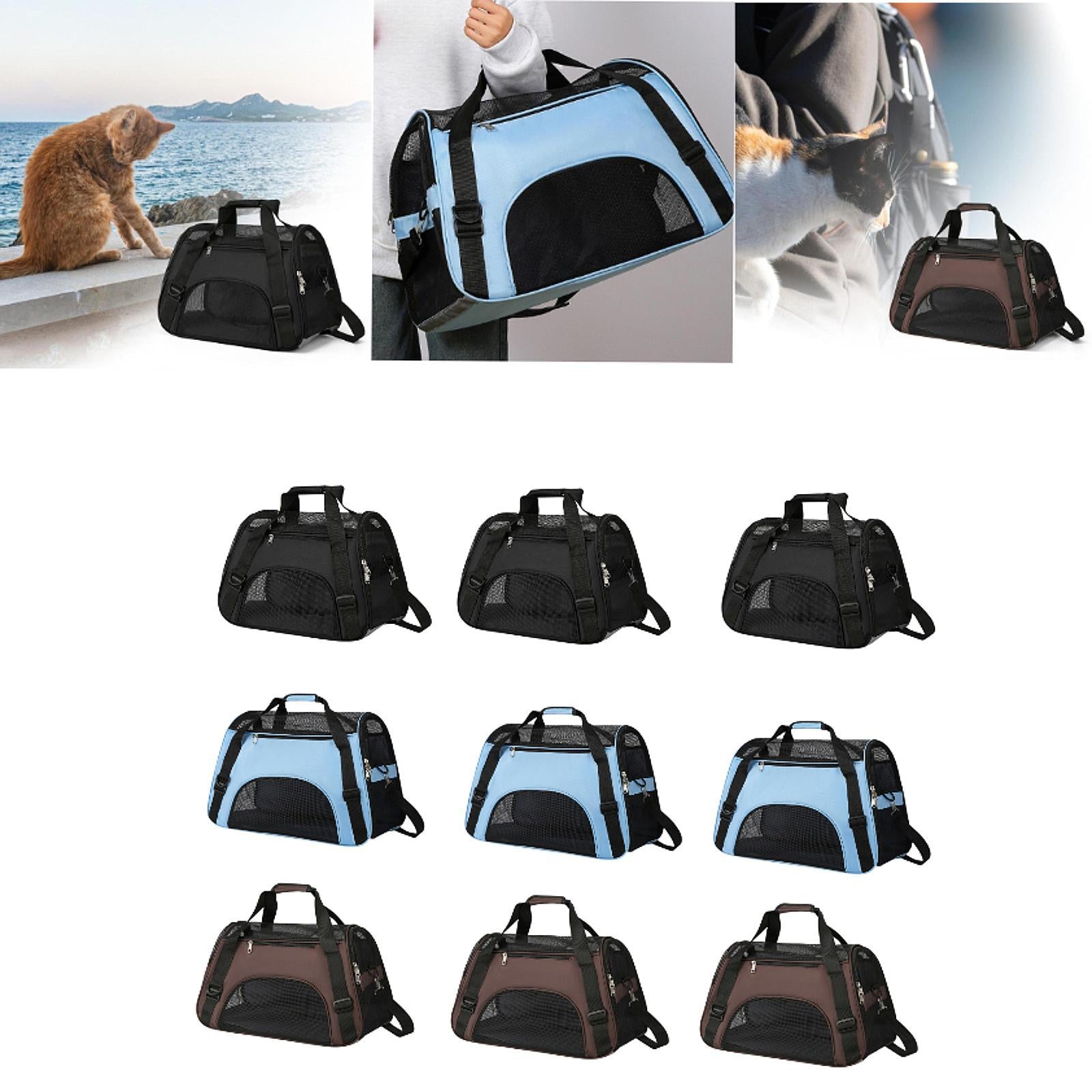 Cat Carrier Breathable Convenient Dog Carrier for Kitties Small Pets S Black