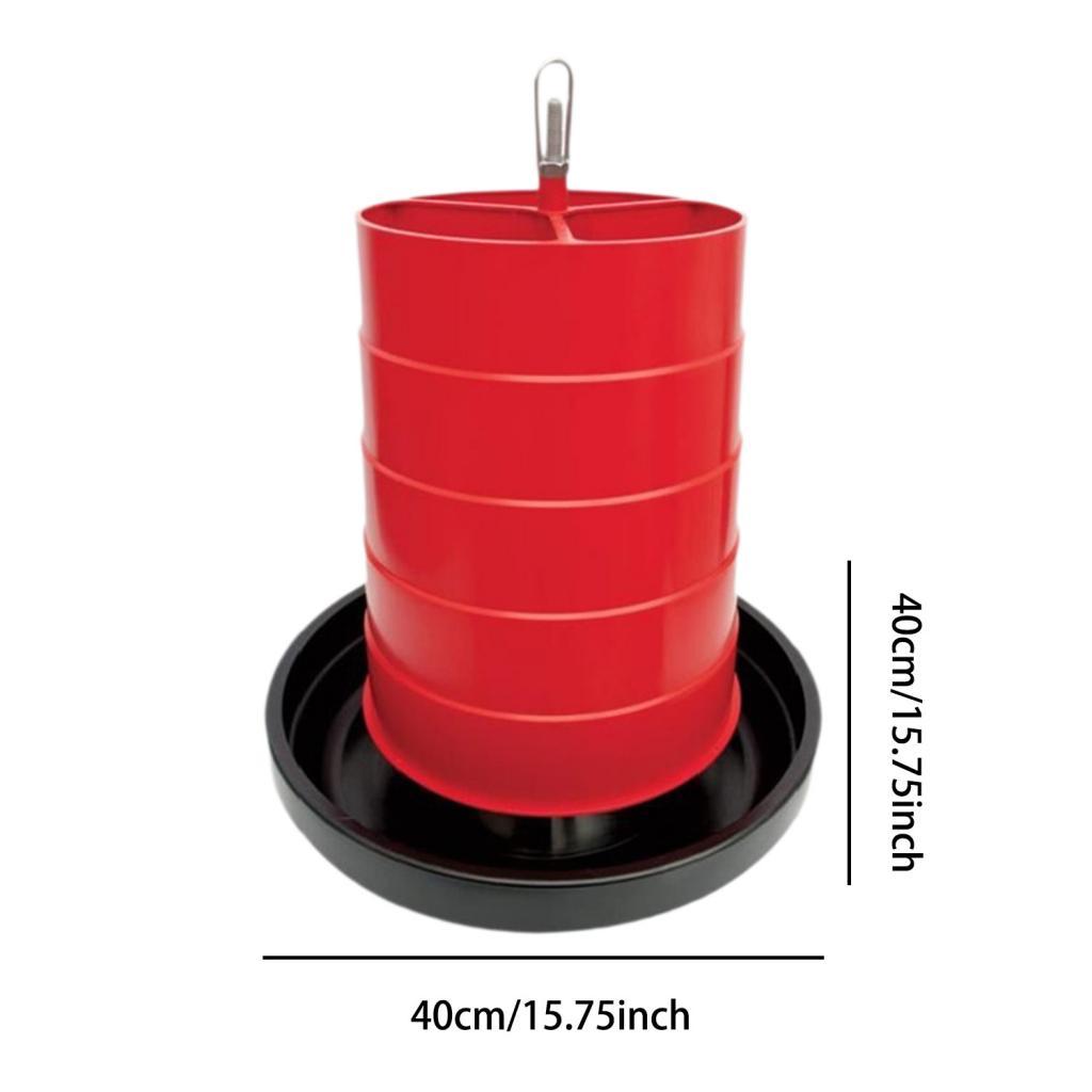 Chicken Waterer feed Container Easy to Fill Chicken Feeder for Birds Outdoor