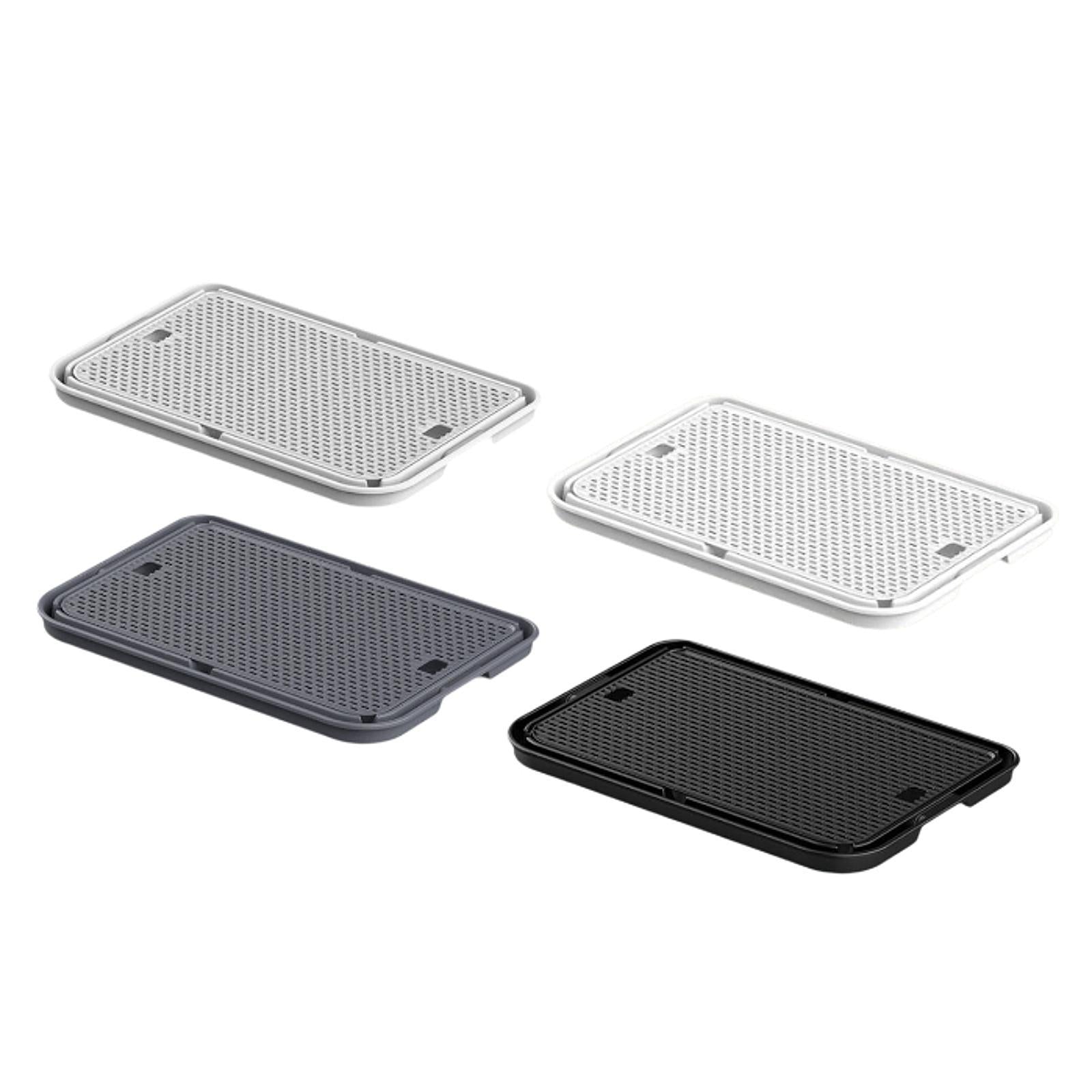 Cat Litter Mat Anti Slip Versatile Cat Litter Pad for Kitty Cats Accessories Light Gray