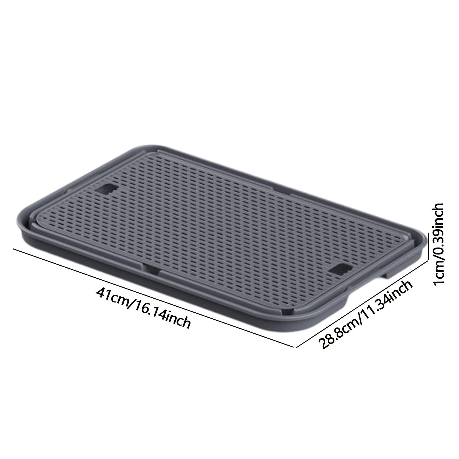 Cat Litter Mat Anti Slip Versatile Cat Litter Pad for Kitty Cats Accessories Dark Gray