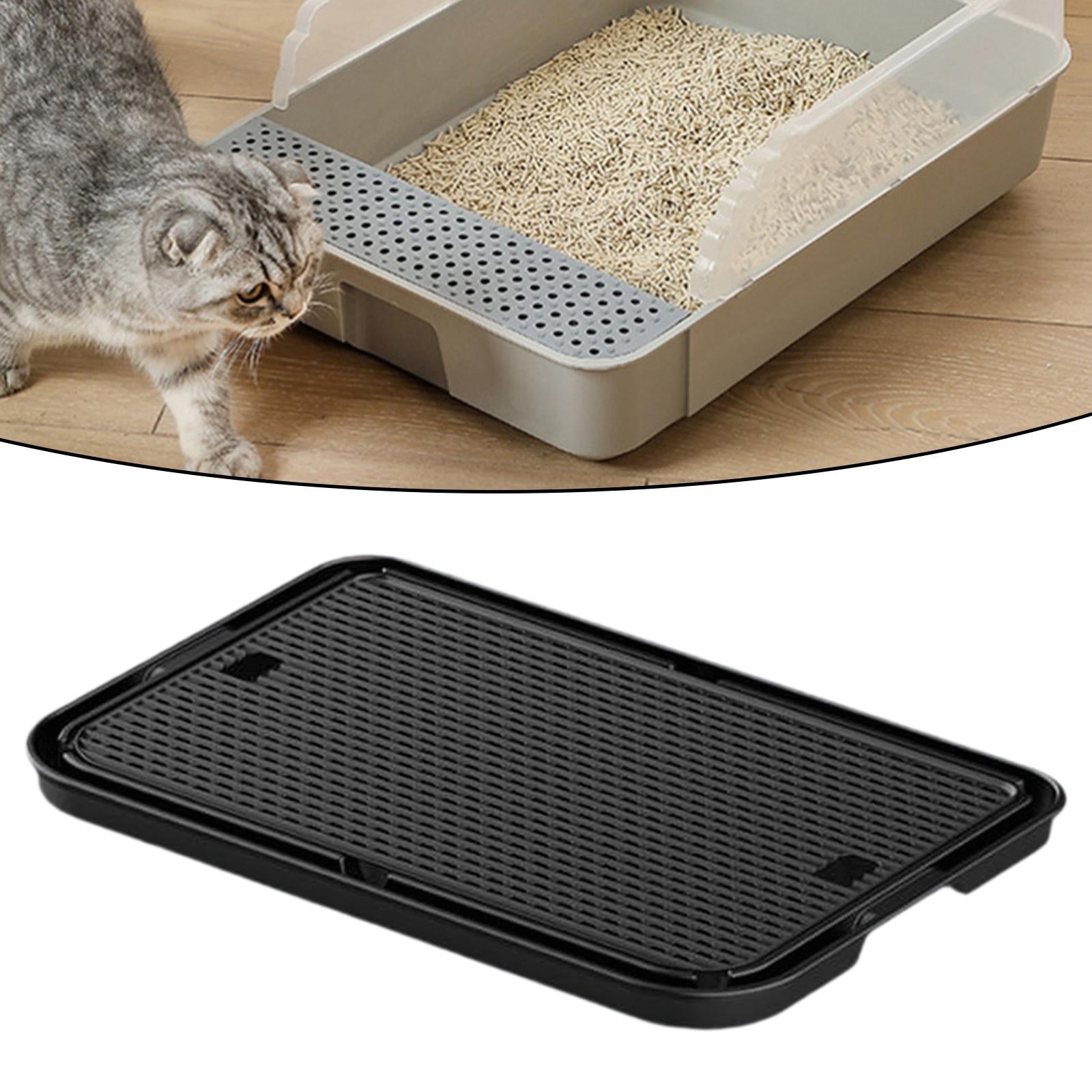 Cat Litter Mat Anti Slip Versatile Cat Litter Pad for Kitty Cats Accessories Black