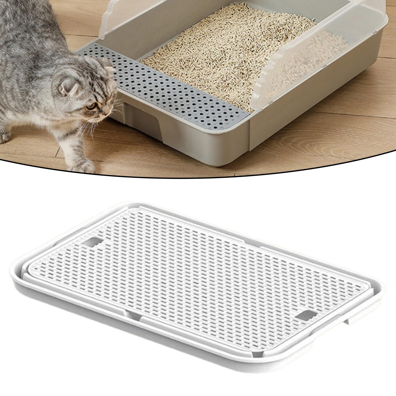 Cat Litter Mat Anti Slip Versatile Cat Litter Pad for Kitty Cats Accessories White