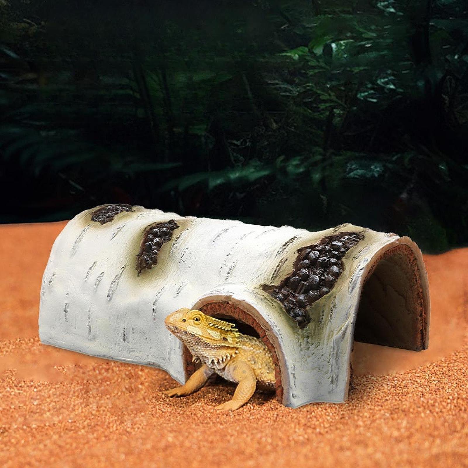 Aquarium Decoration Climbing Hideaway Rock Cave for Salamanders Snake Turtle S