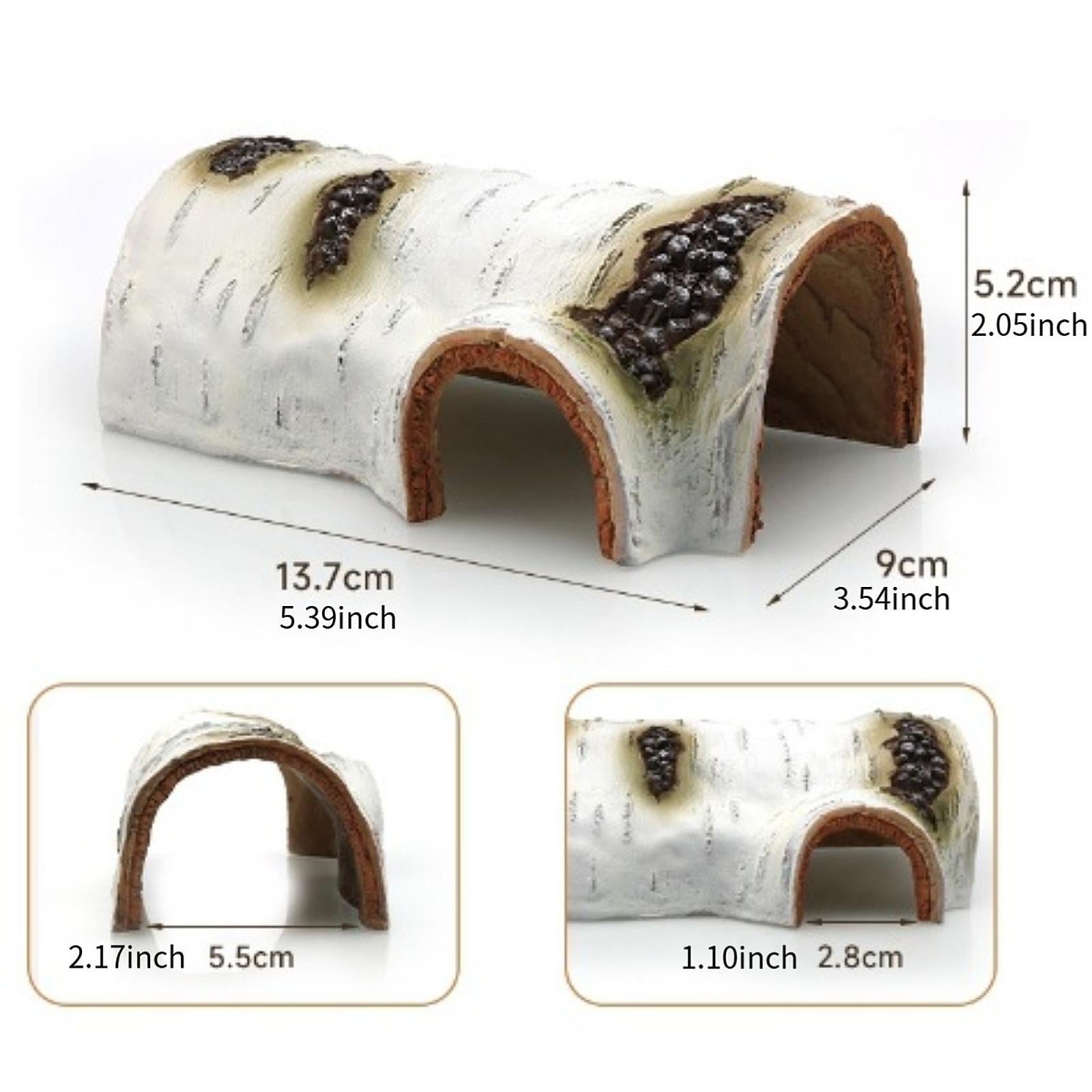 Aquarium Decoration Climbing Hideaway Rock Cave for Salamanders Snake Turtle S