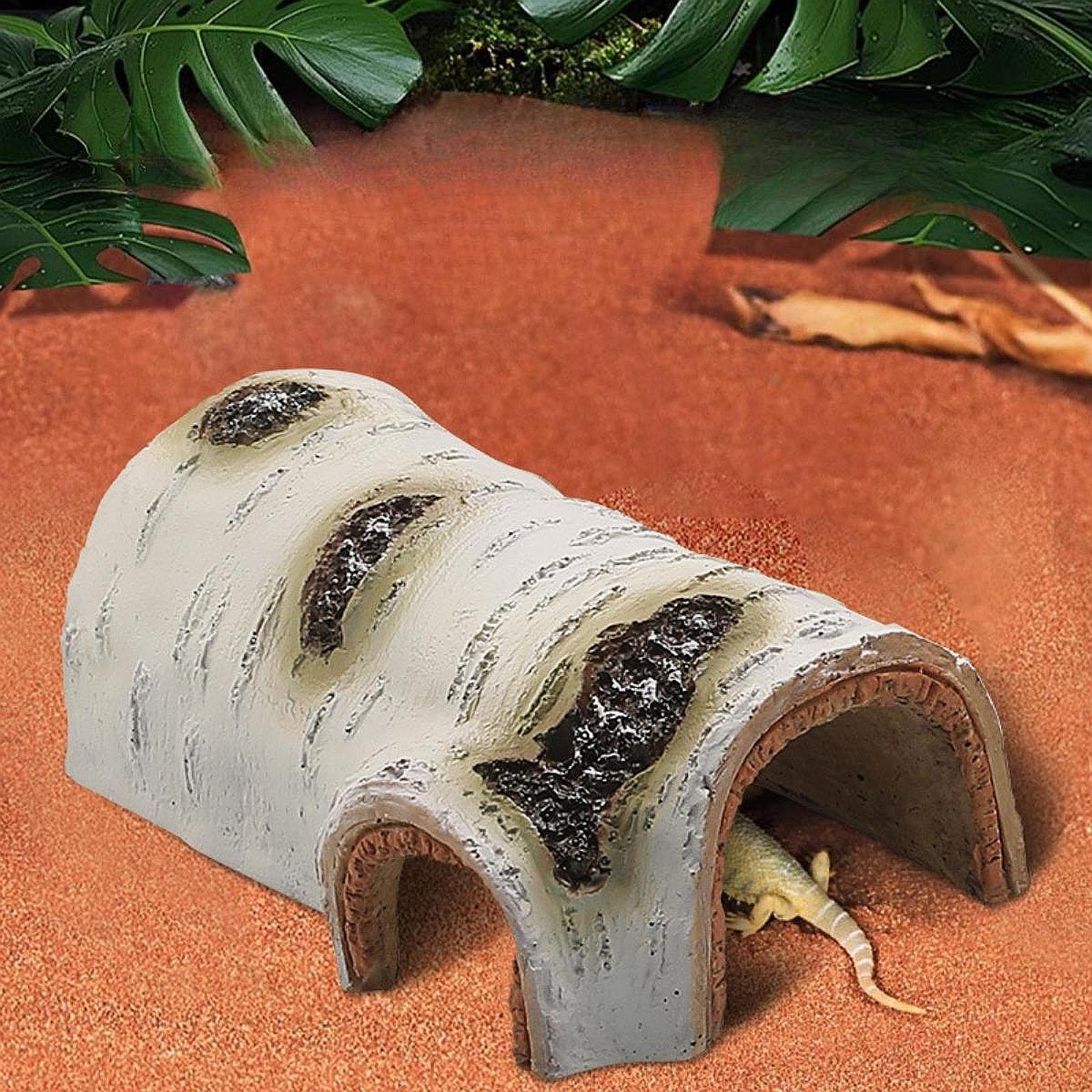 Aquarium Decoration Climbing Hideaway Rock Cave for Salamanders Snake Turtle L