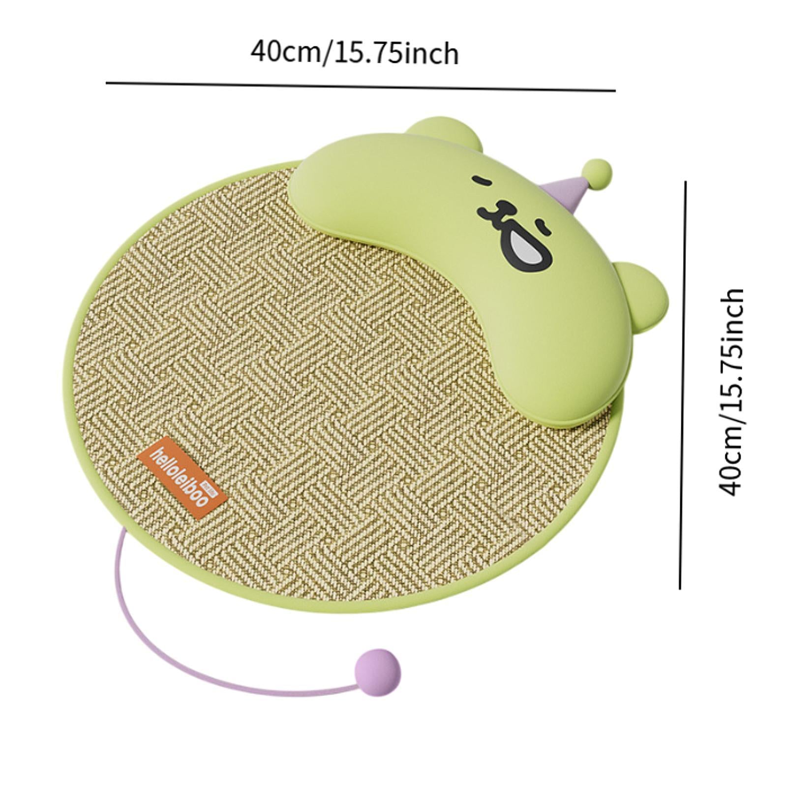 Dog Cooling Mat Foldable with Small Pillow Washable for Indoor Outdoor Bunny Green