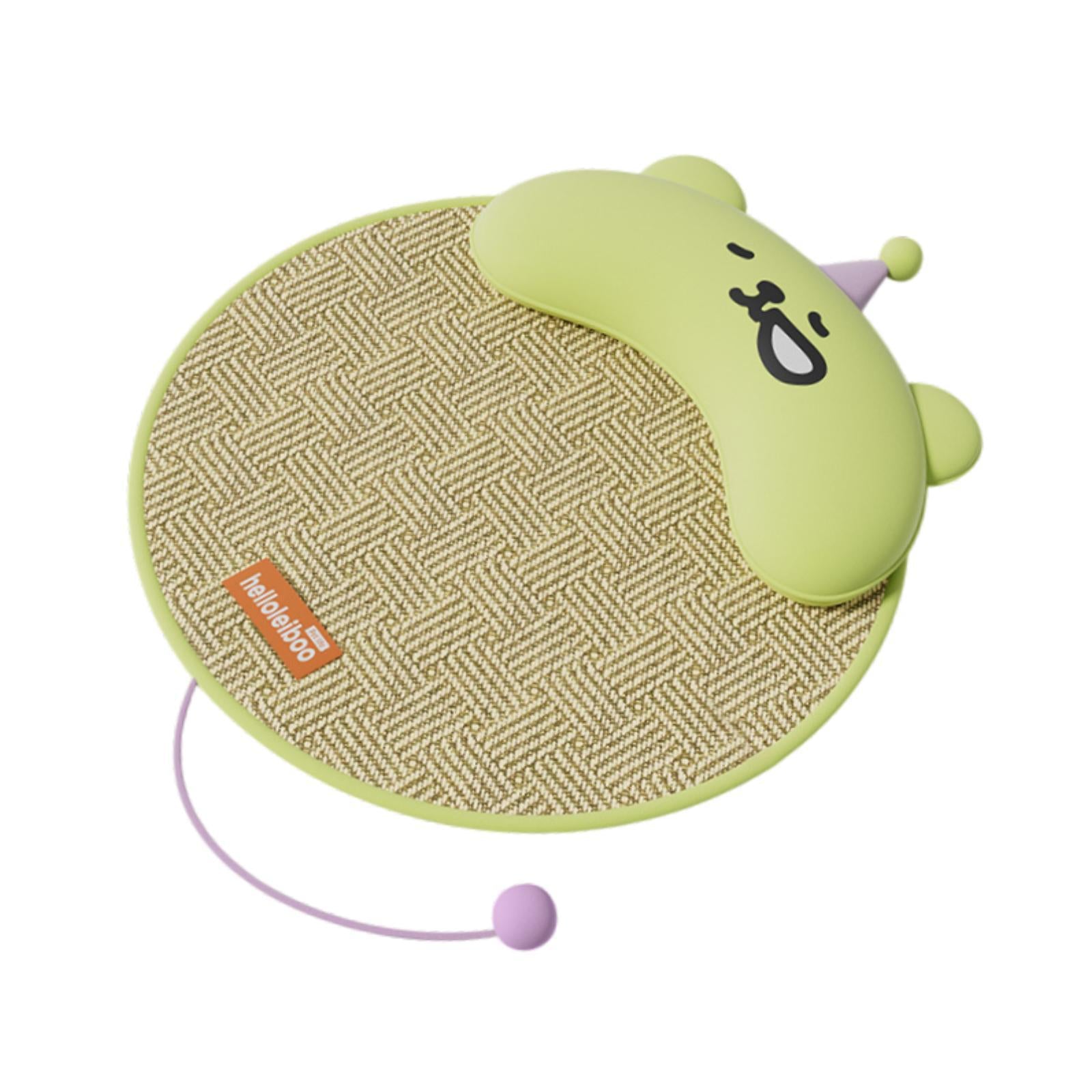 Dog Cooling Mat Foldable with Small Pillow Washable for Indoor Outdoor Bunny Green