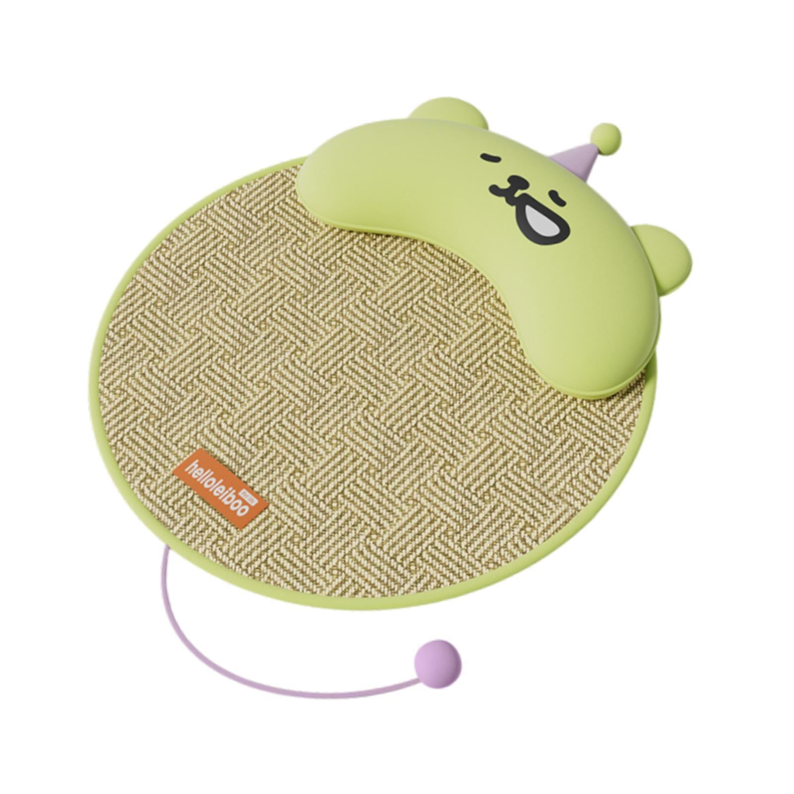 Dog Cooling Mat Foldable with Small Pillow Washable for Indoor Outdoor Bunny Green