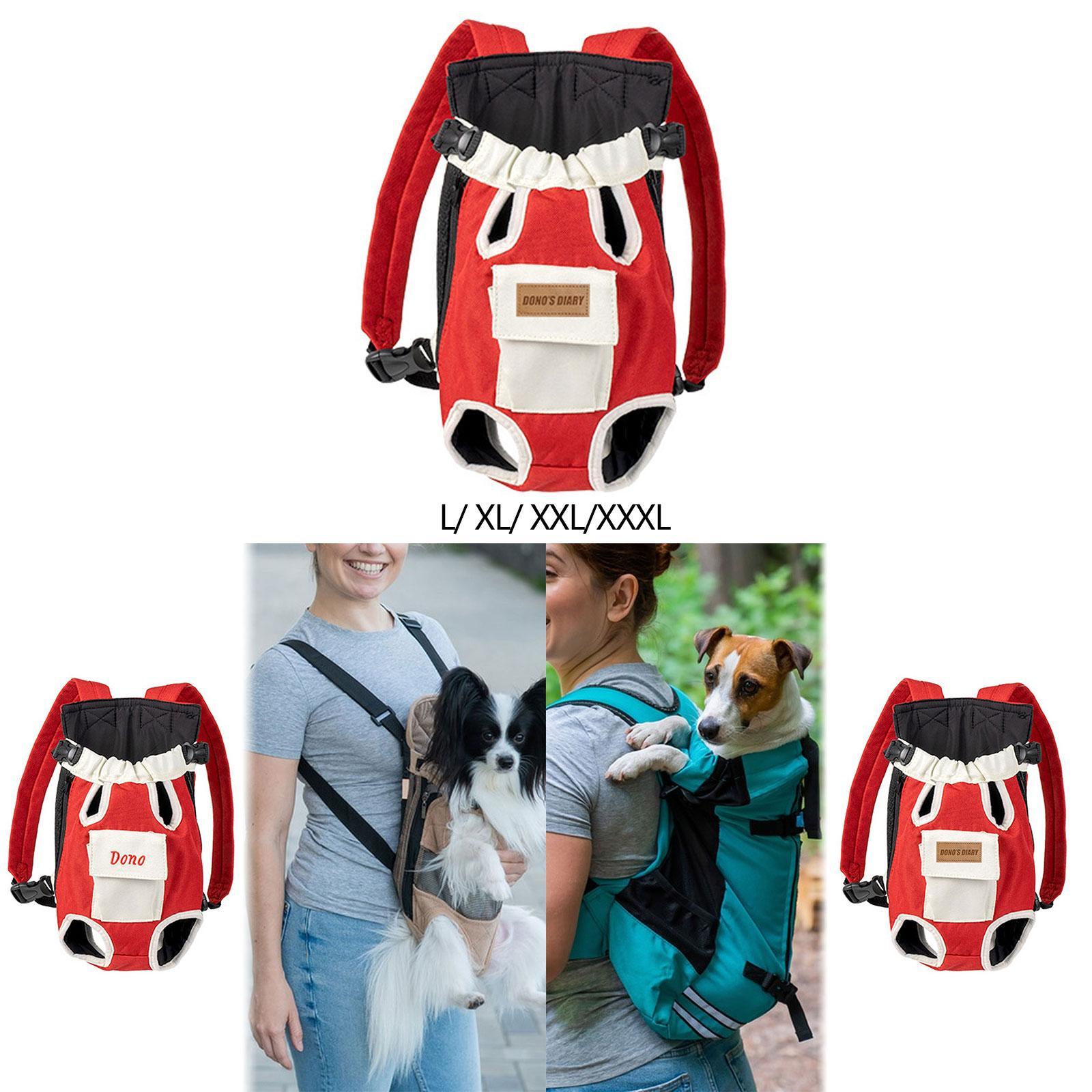 Cat Carrier Backpack Flexible Portable Cat Chest Bag for Walking Bike Hiking L
