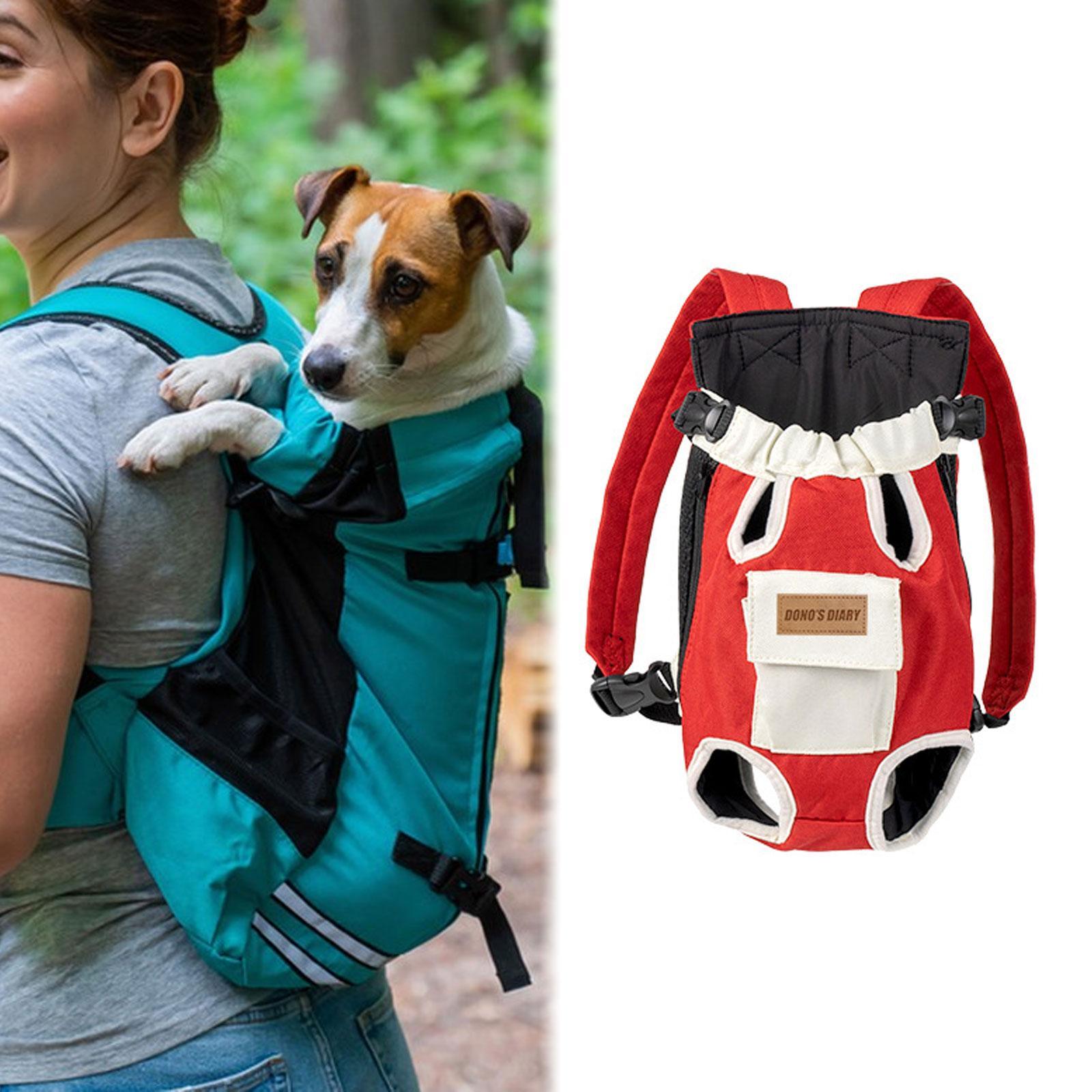 Cat Carrier Backpack Flexible Portable Cat Chest Bag for Walking Bike Hiking L
