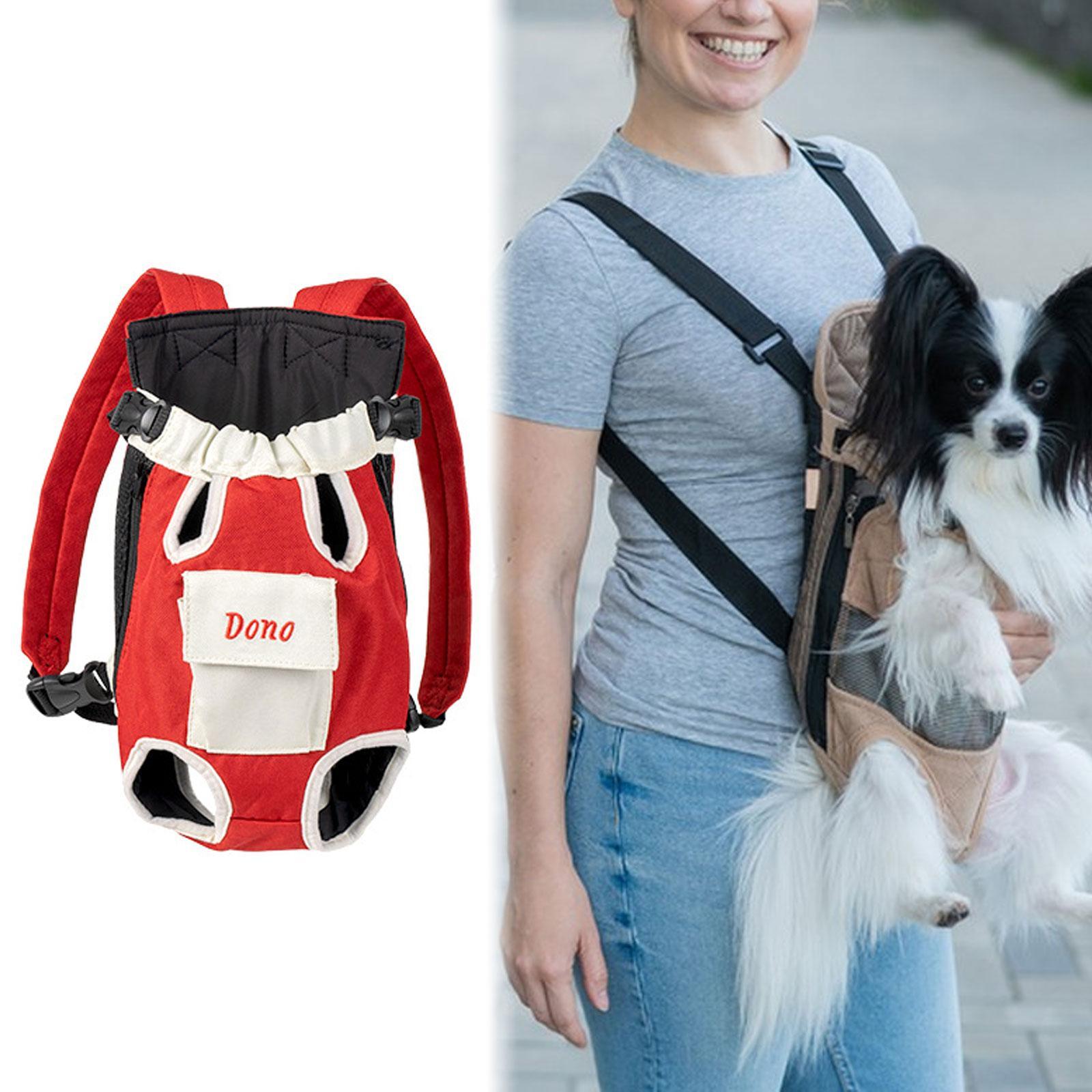 Cat Carrier Backpack Flexible Portable Cat Chest Bag for Walking Bike Hiking L