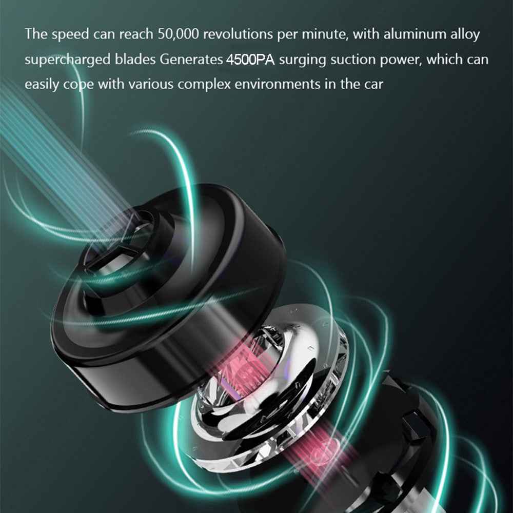 SUITU ST-8000 Dust Collect Cleaning Tool Handheld Cordless Wet and Dry 4500Pa Powerful Suction Vacuum Cleaner - White