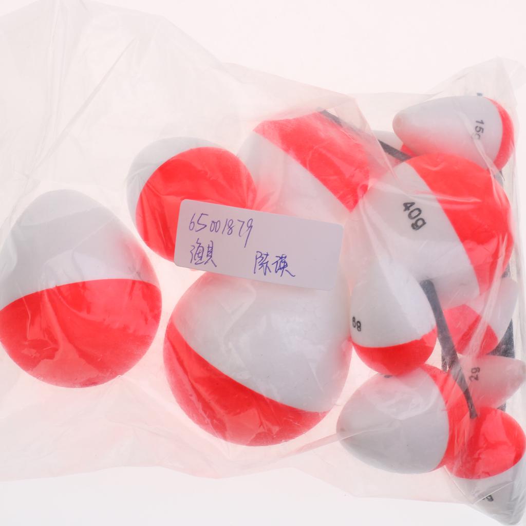 14pcs/lot Mixed Bobber Fishing Float Round Sea Fishing Float Buoy Bobbers