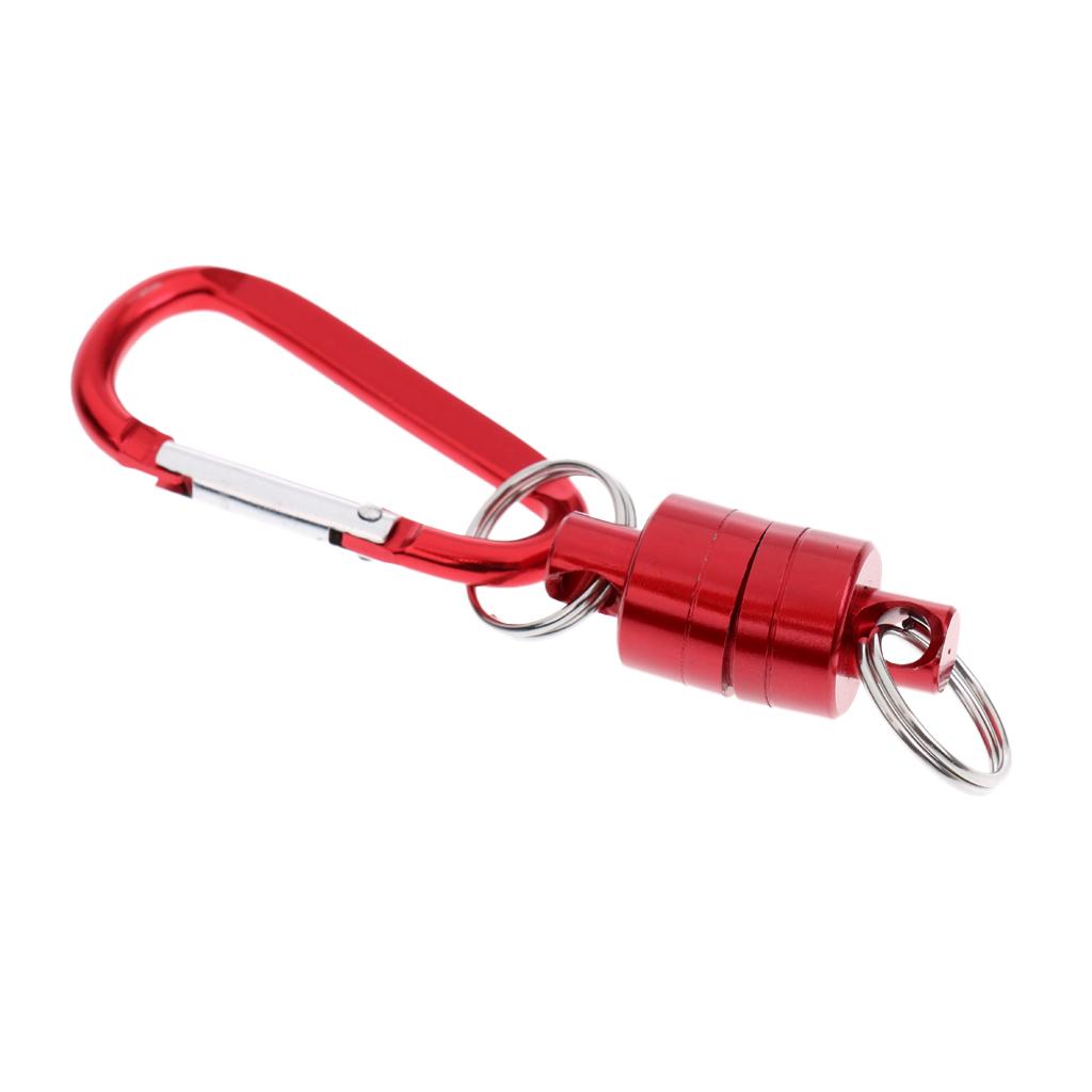 Magnetic Net Release Landing Net Holder Fly Fishing Net Fishing Tool Red