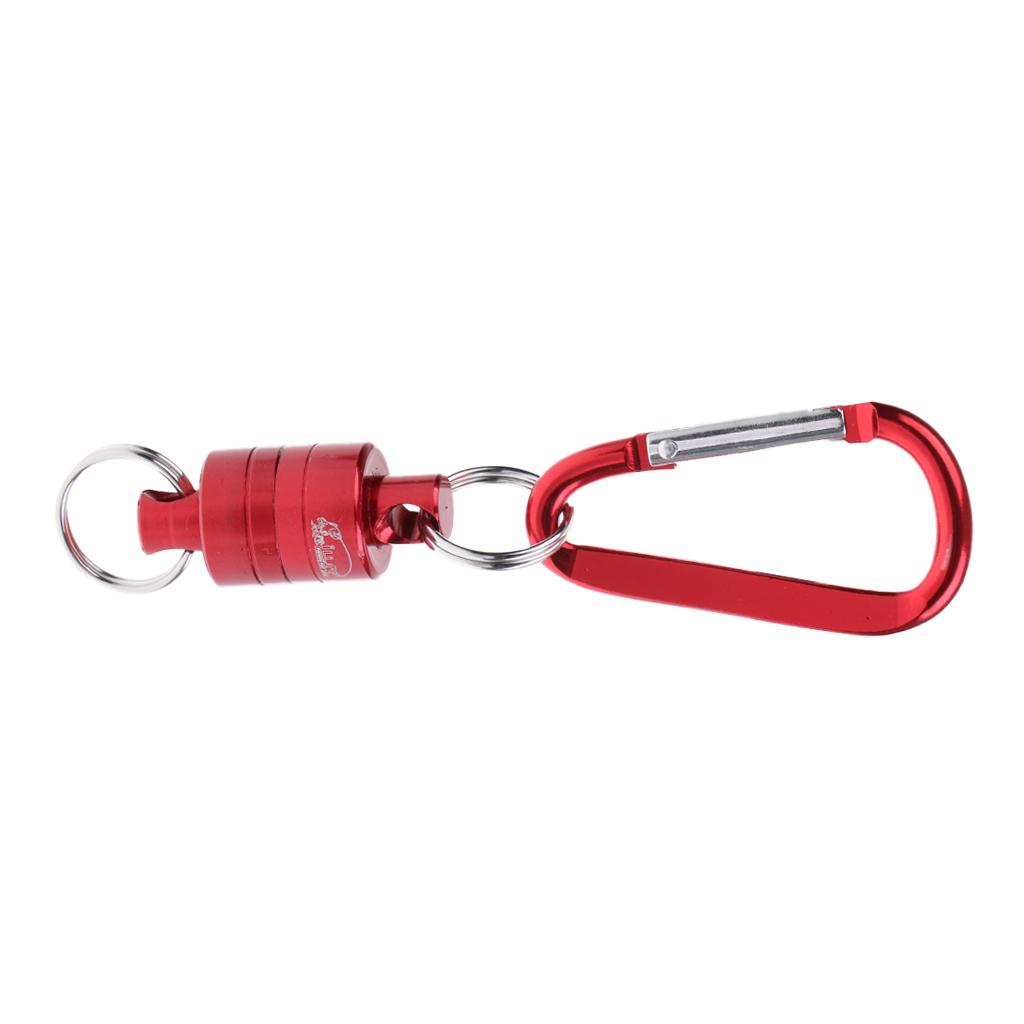 Magnetic Net Release Landing Net Holder Fly Fishing Net Fishing Tool Red