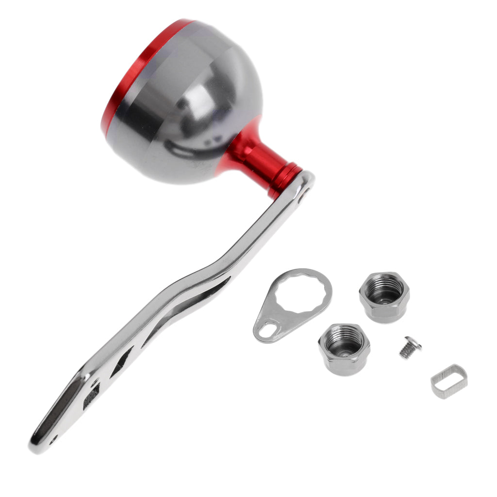 Full Metal Fishing Reel Handle Ball Knob with Handle for S/D/A Spinning Reel