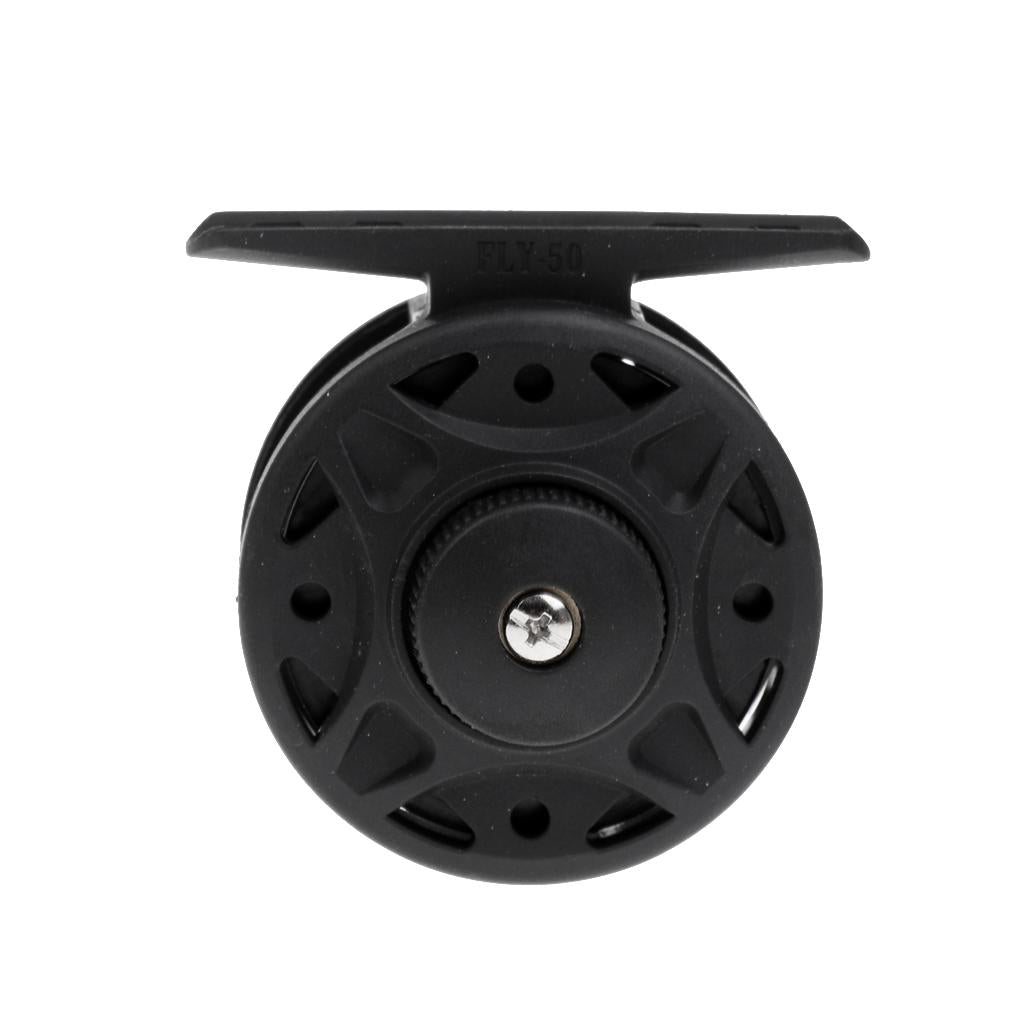 Plastic Fly Fishing Reel Right or Left Handed Adjustable 42cm 52cm 62cm 5.2 x 5.8cm