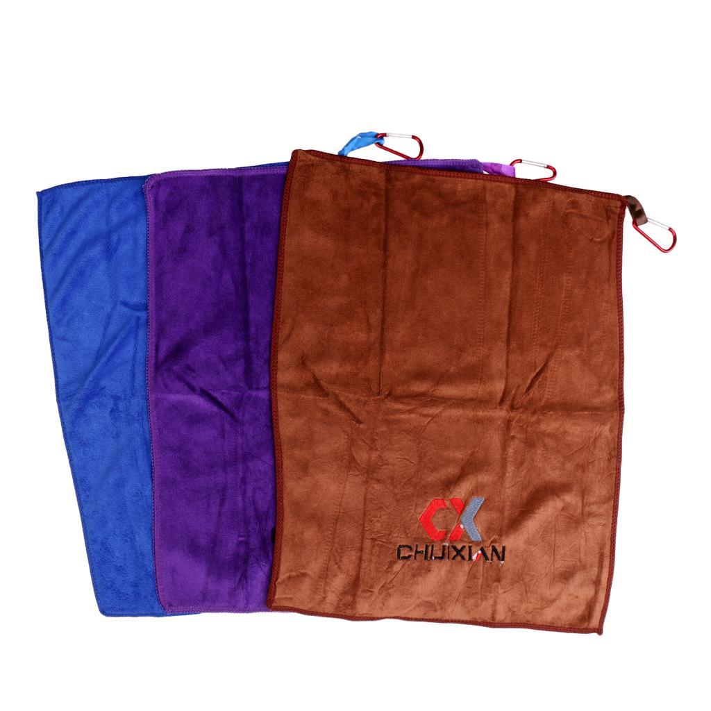 Portable Fishing Towels Catch Fish Towel Non-stick Bait Towel with Carabiner
