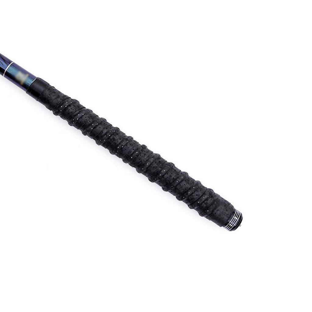Non-slip Stretchy Tennis Racquet Fishing Rod Grip Tape Handle Wrap Black