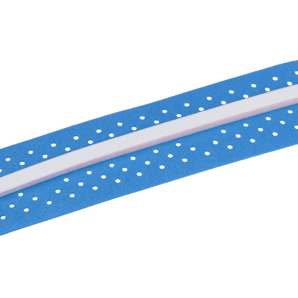 Non-slip Stretchy Tennis Racquet Fishing Rod Grip Tape Handle Wrap Blue