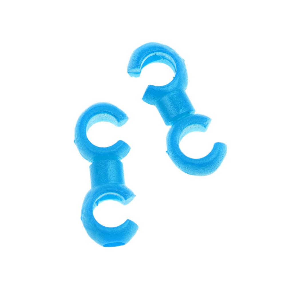 Bike Brake Cable S Hook Housing Tidy Guides Ties Wire Buckle Clamp blue