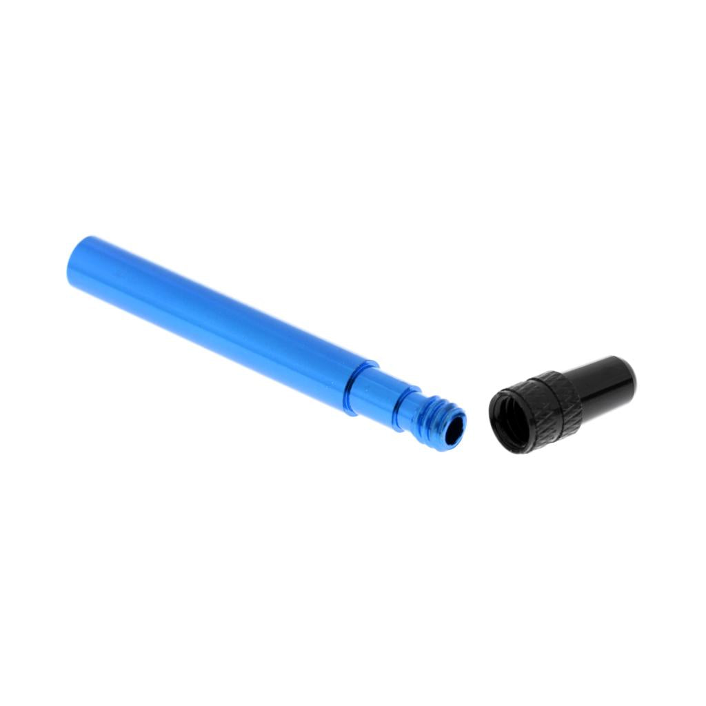 Bicycle Bike Cycling MTB Presta Valve Extenders with Caps Dust Cover Blue