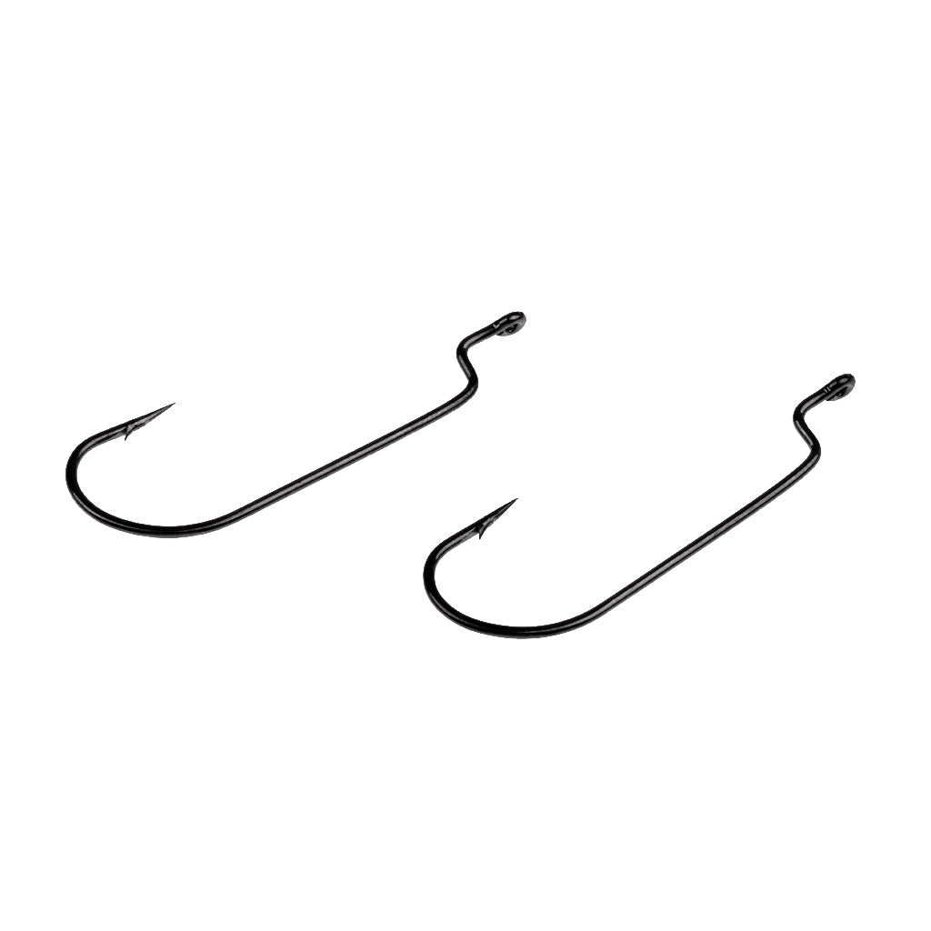 100 Pcs 2/0 High Carbon Steel Wide Gap Fishing Hooks Jig Fishing Bass Hook