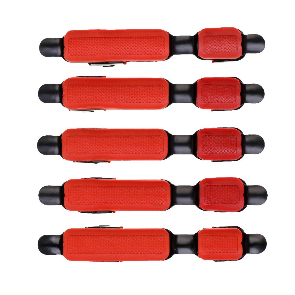 5Pcs Telescopic Fish Rod/Pole Deck Seat Fishing Reel Wheel Seat 125mm