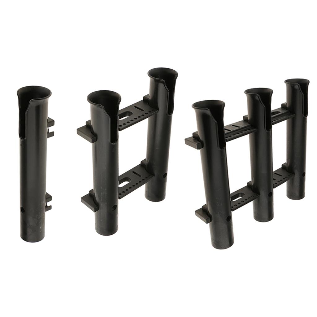 Boat Fishing Rod Holder Pole Bracket Rack Plier Lure Storage 1 Tube & 2 Tube