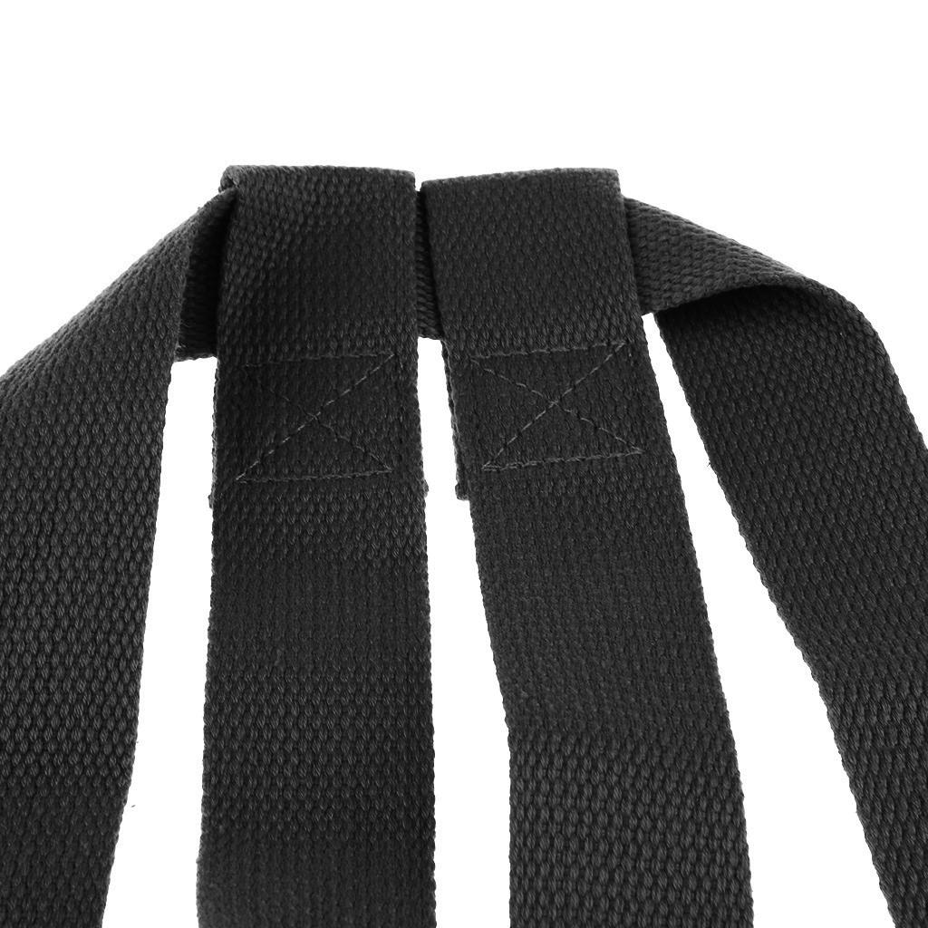 Adjustable Yoga Mat Sling Strap Shoulder Carry Belt Stretch Band Black