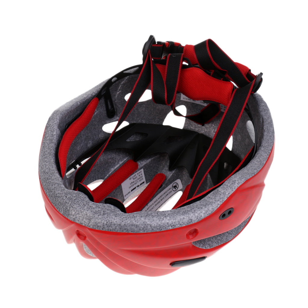 MTB Bike Road Bicycle Cycling Safety Cap with Visor Red