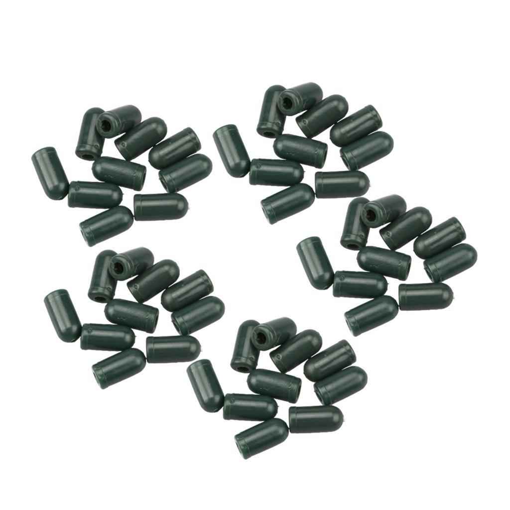 50x Carp Fishing Protector Beads Rig Knot Swivel Protecting Green Color Buffer Terminal Tackle for Carp Fishing Hair Rig