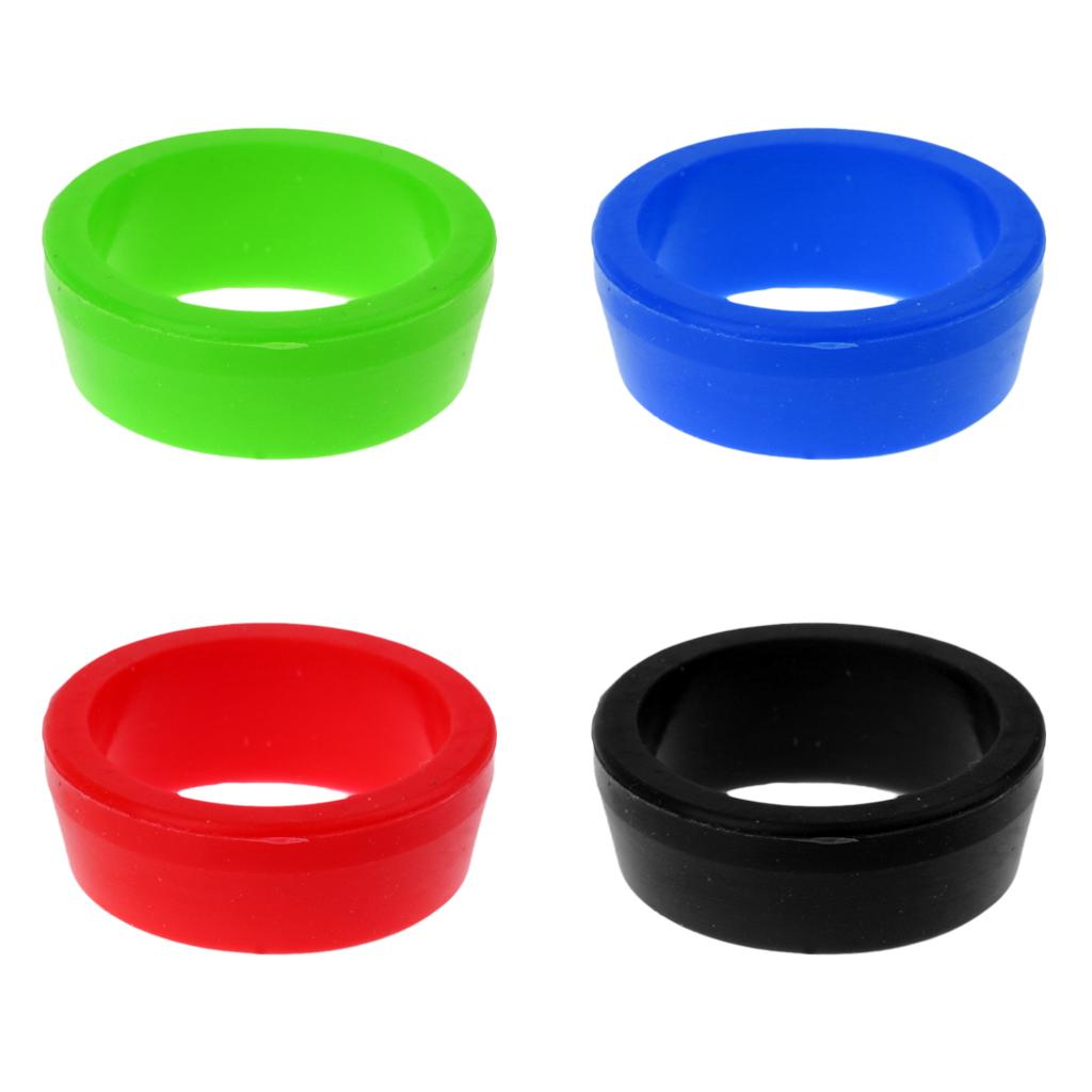 3x30-34mm Bike Seat Post Silicone Rubber Dust Cover Ring Seatpost Case Black