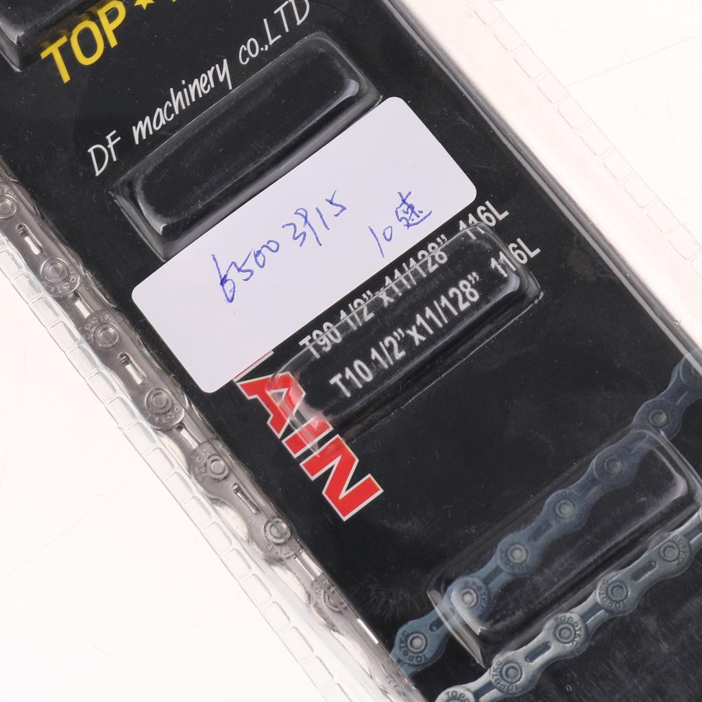 Super Light MTB / Road Bike Bicycle Chain 1/2 X 11/128" 116L 10 Speed"