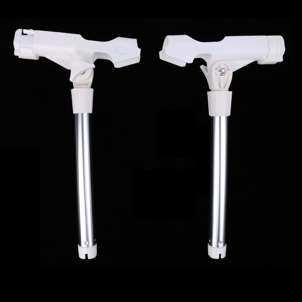 2Pcs Angle Adjustable Single Outrigger Rod Holder Boat Fishing Rod Pole Tube