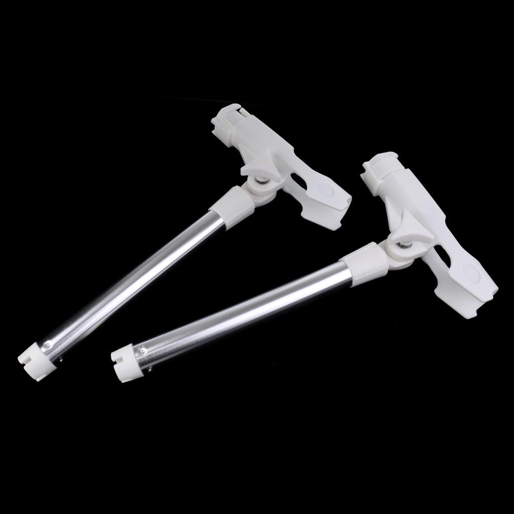 2Pcs Angle Adjustable Single Outrigger Rod Holder Boat Fishing Rod Pole Tube
